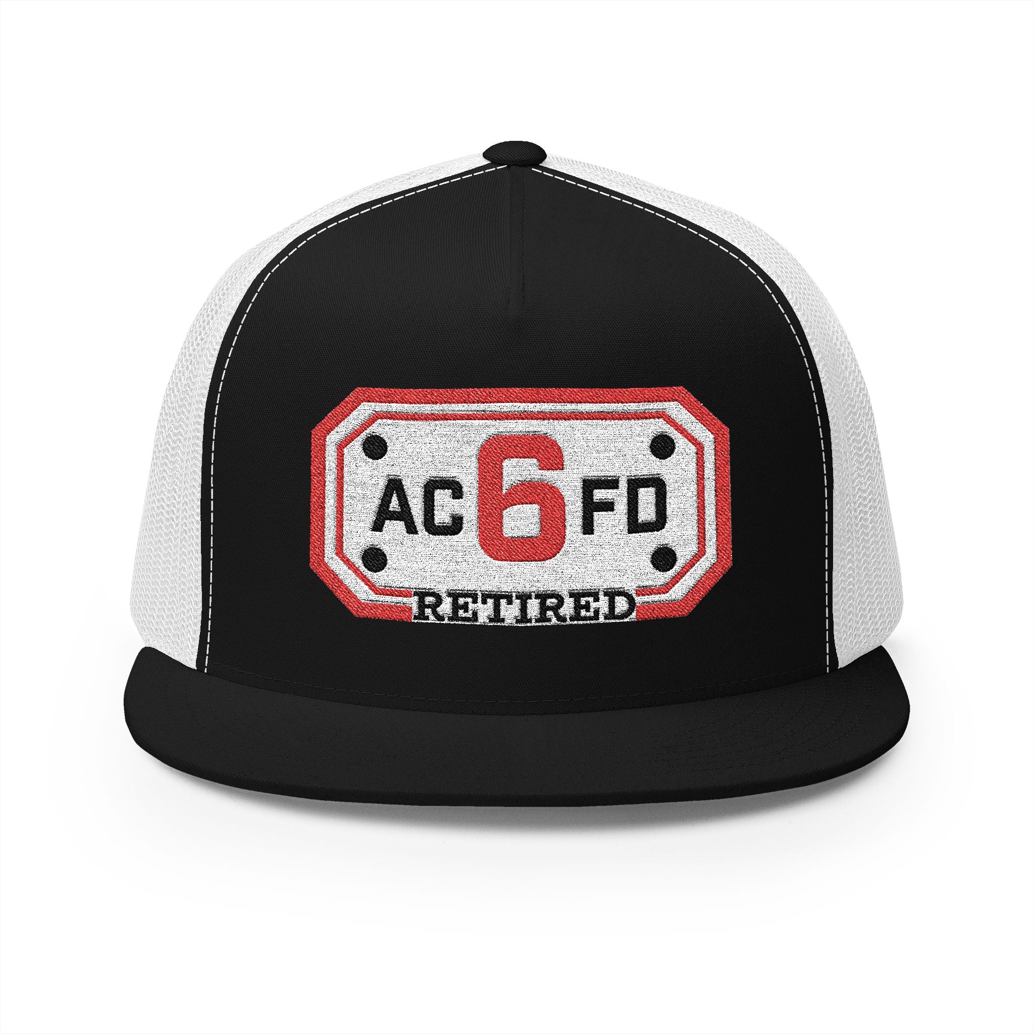 Retired Arlington Engine 6 - 5 Panel Trucker Cap (Embroidery)