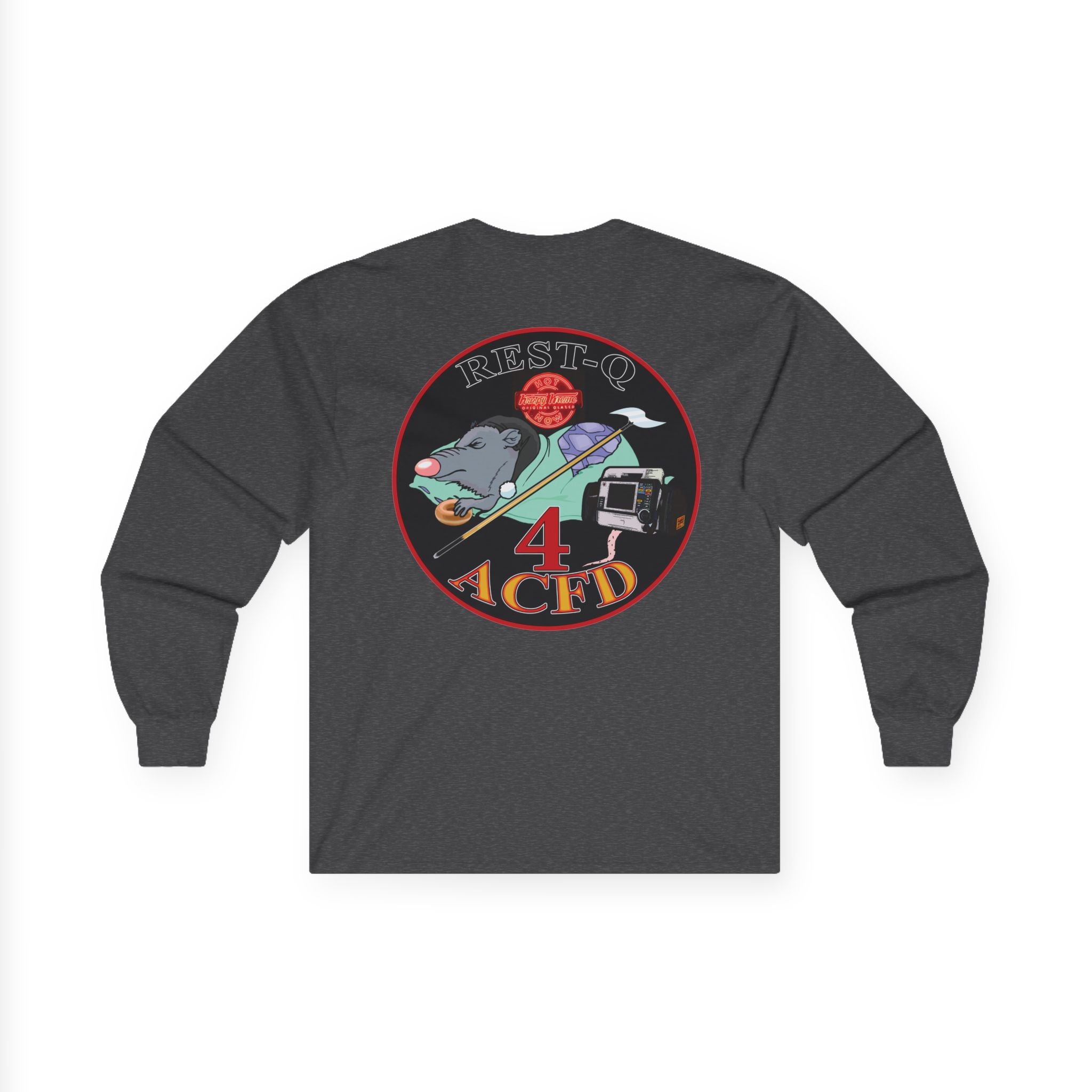 ACFD 4 Old School Rest-Q Shirt  - Unisex Ultra Cotton Long Sleeve Tee