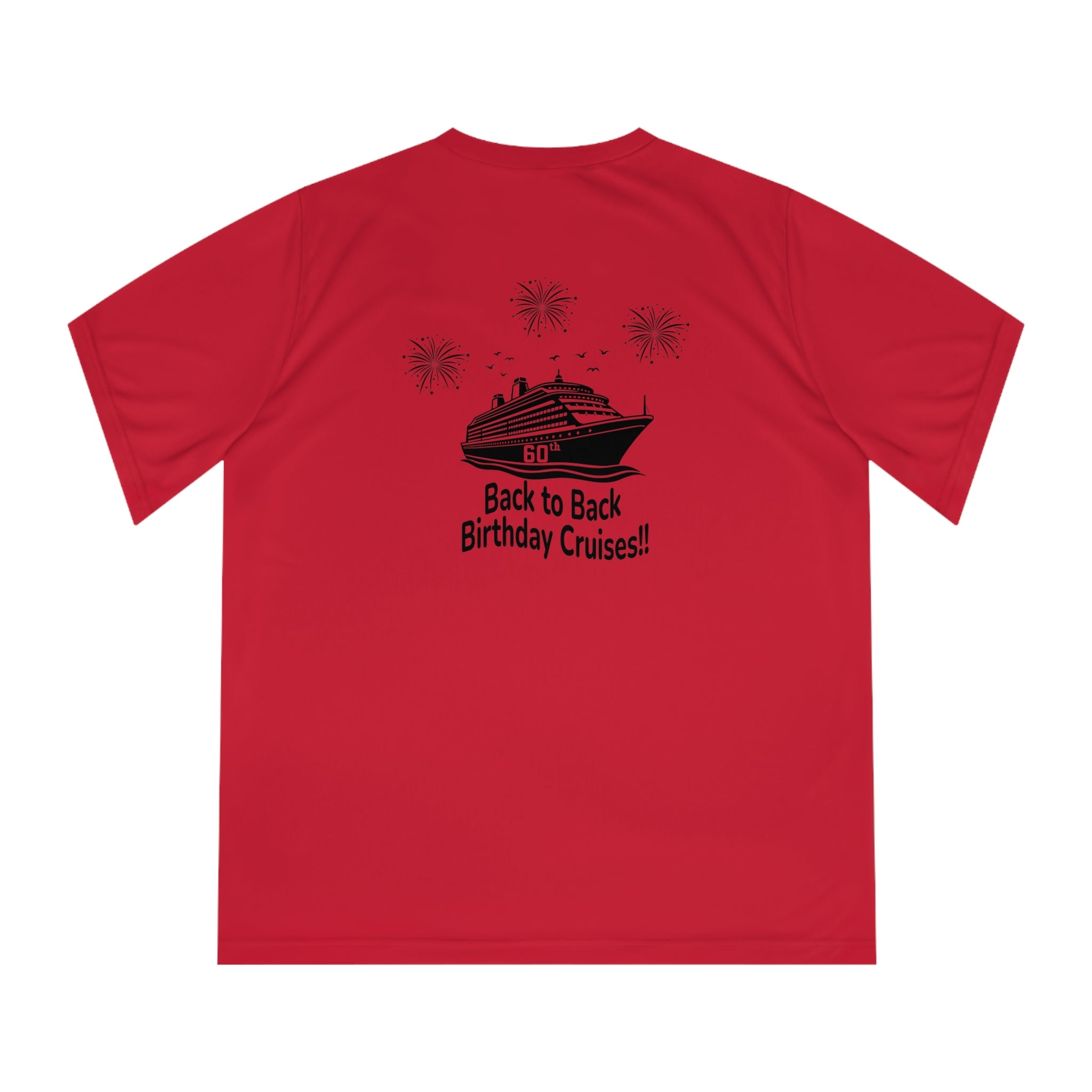 Diane Birthday Cruise Black logo - Women's Performance V-Neck T-Shirt