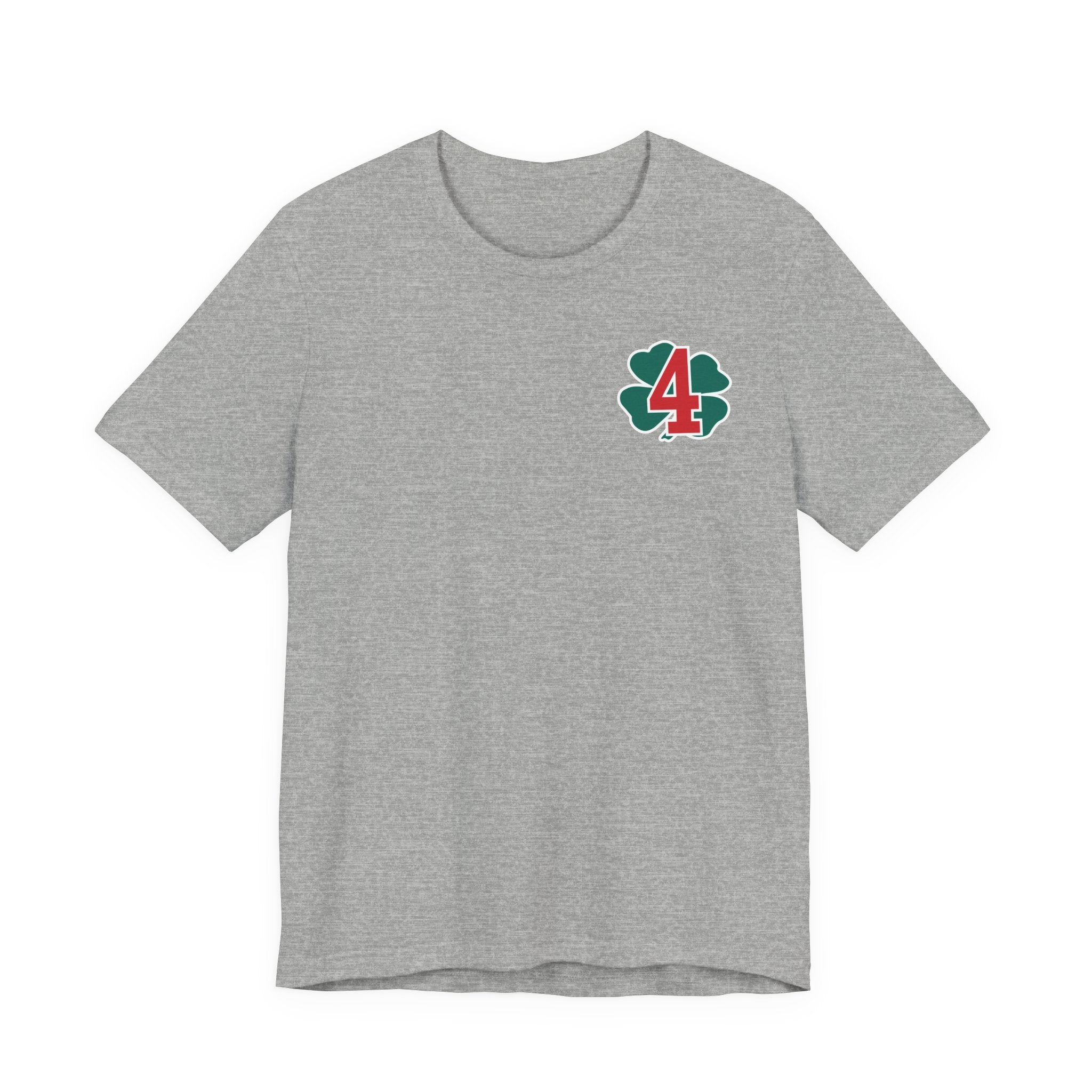 Station 4 Clover on front and back - Bella+Canvas Soft Unisex Tee