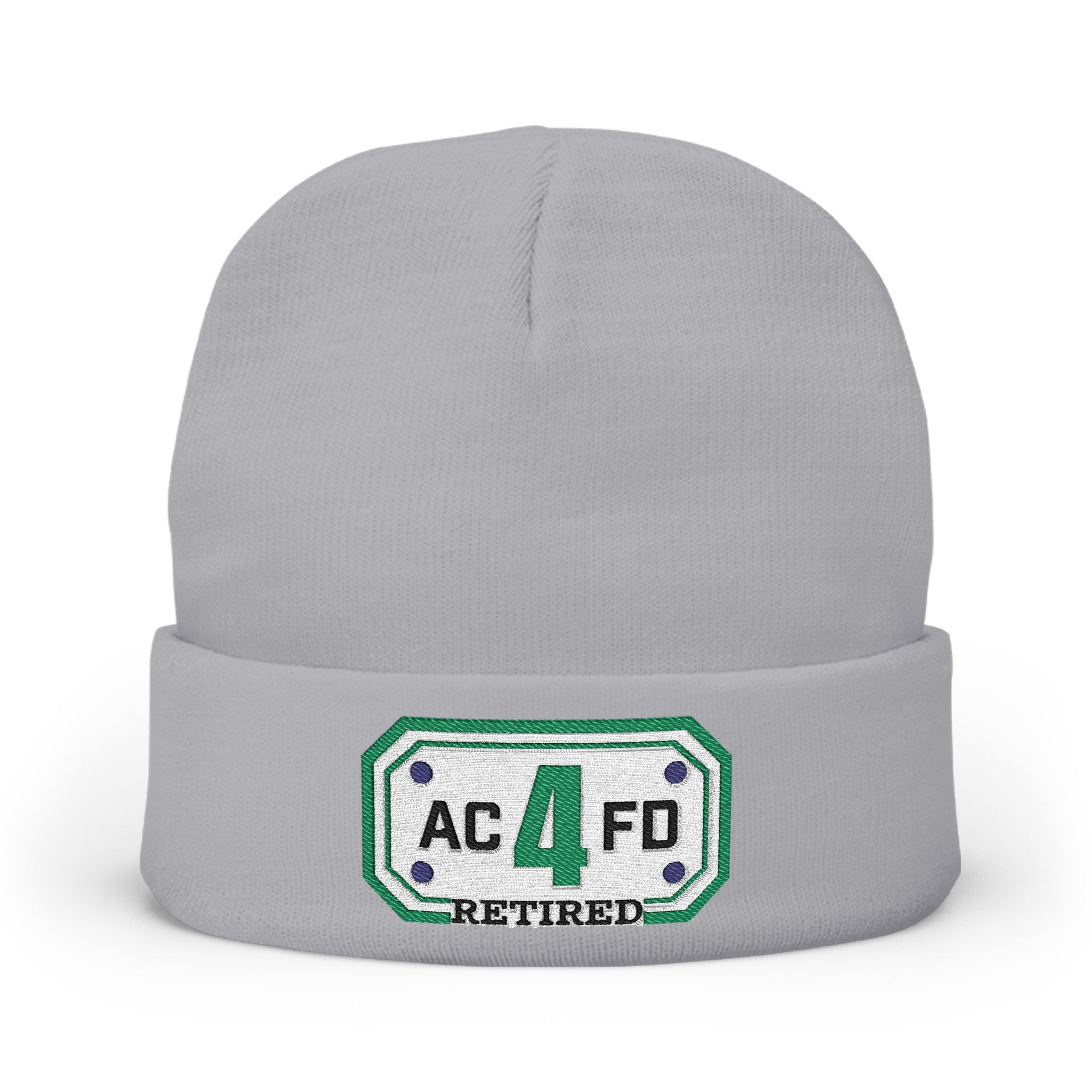 Retired Arlington Tower 4 - Knit Beanie (Embroidery)
