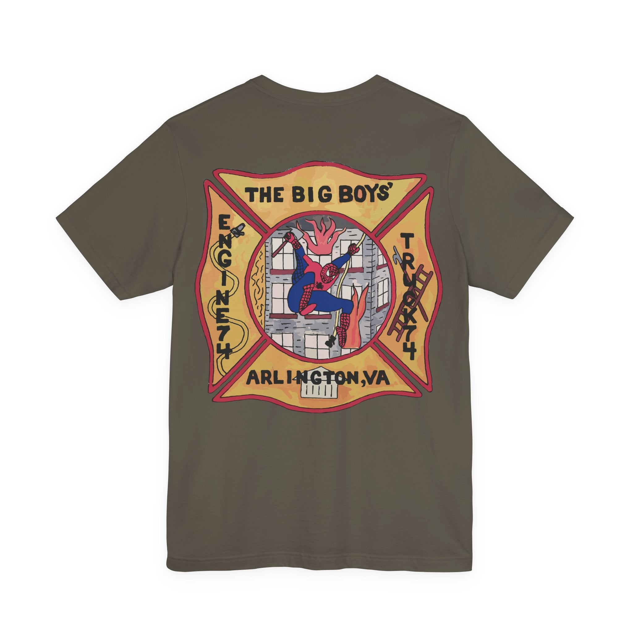 Big Boys Station 4 Retro Patch - Unisex Jersey Short Sleeve Tee