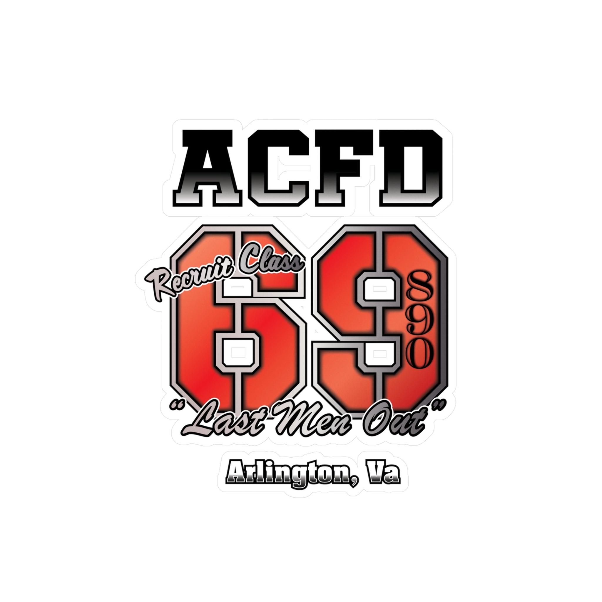 Kiss-Cut Vinyl Decals -Recruit Class 69 Arlington