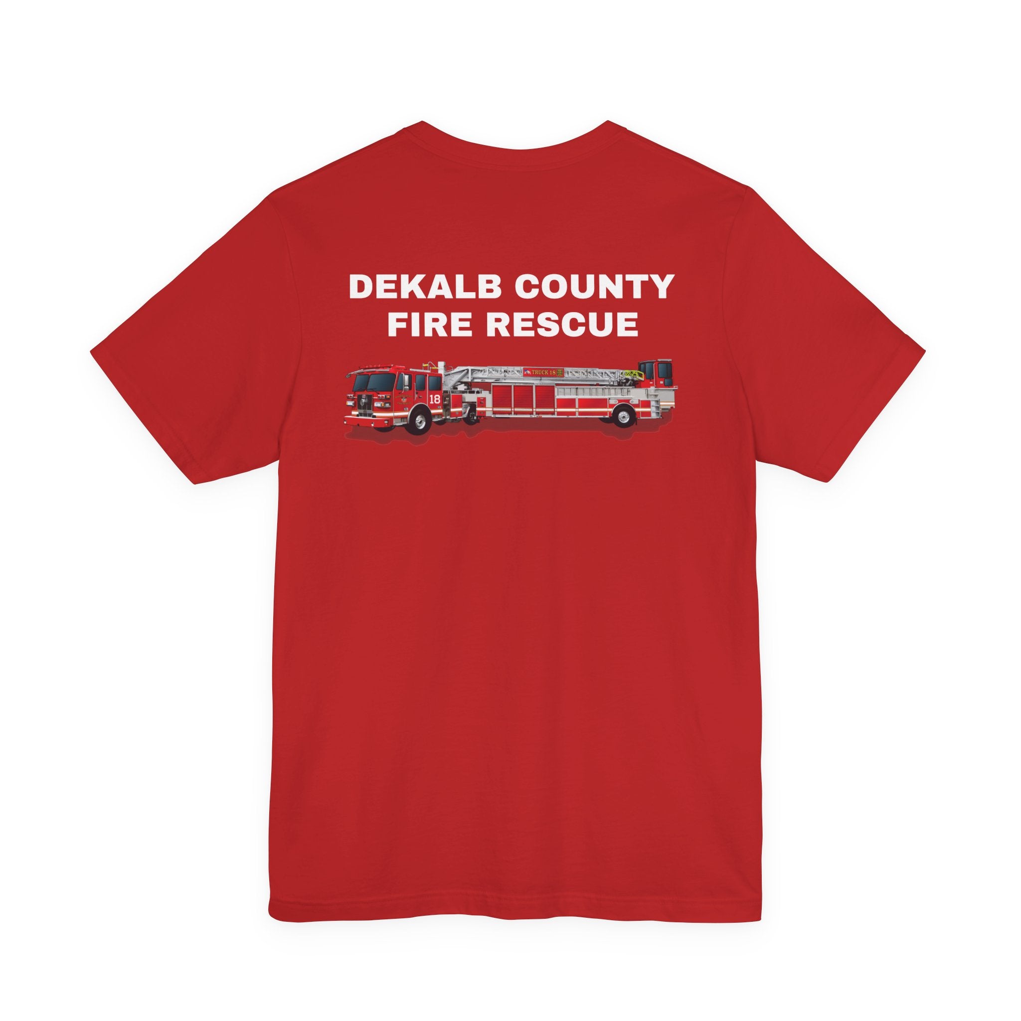 Dekalb County Fire Tiller 18 Rendering - Bella+Canvas Soft Unisex Tee