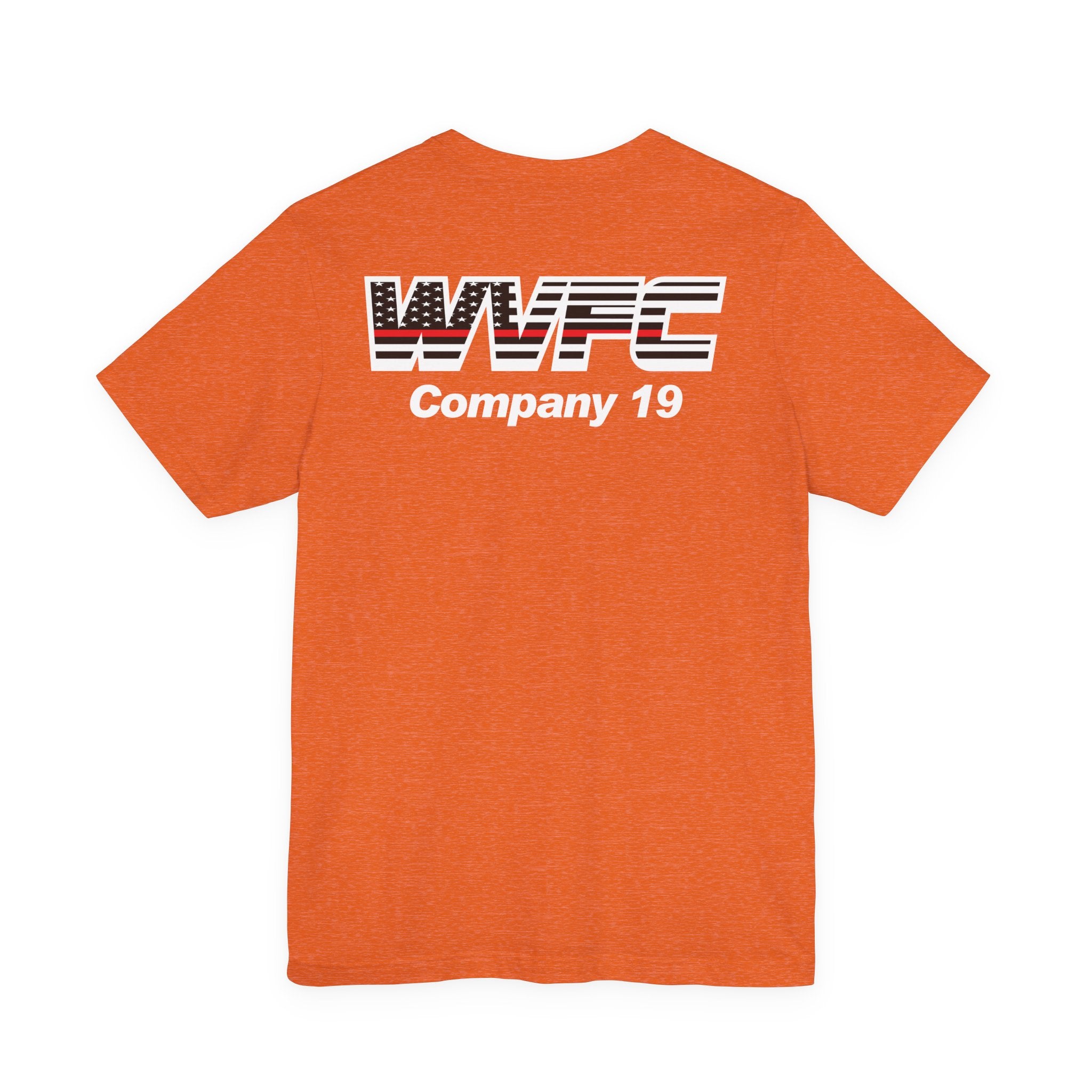 WVFC Goat Logo 2 Version 3 Red Line Flag - Unisex Jersey Short Sleeve Tee
