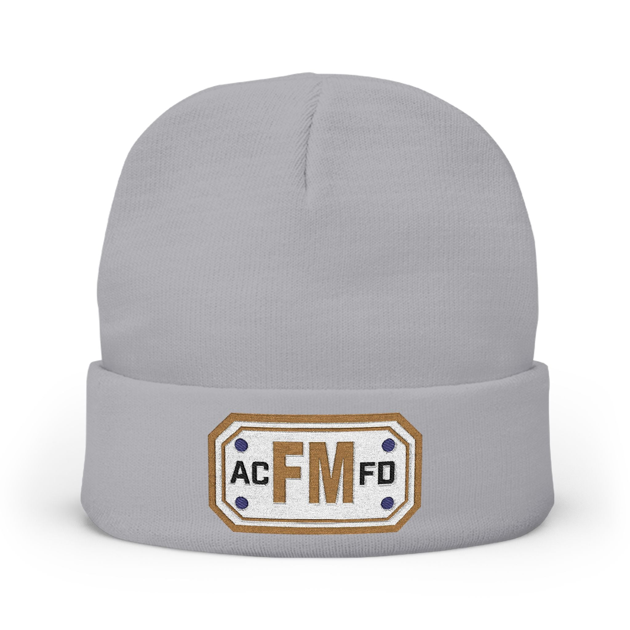 Arlington Fire Marshal Gold - Knit Beanie (Embroidery)