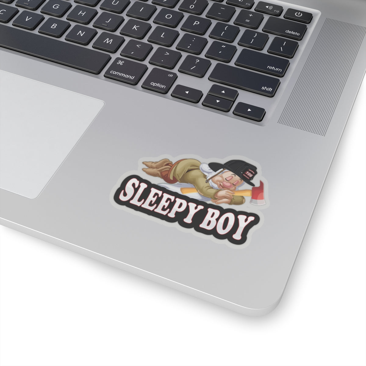Sleepy Boy Firefighter Kiss-Cut Stickers