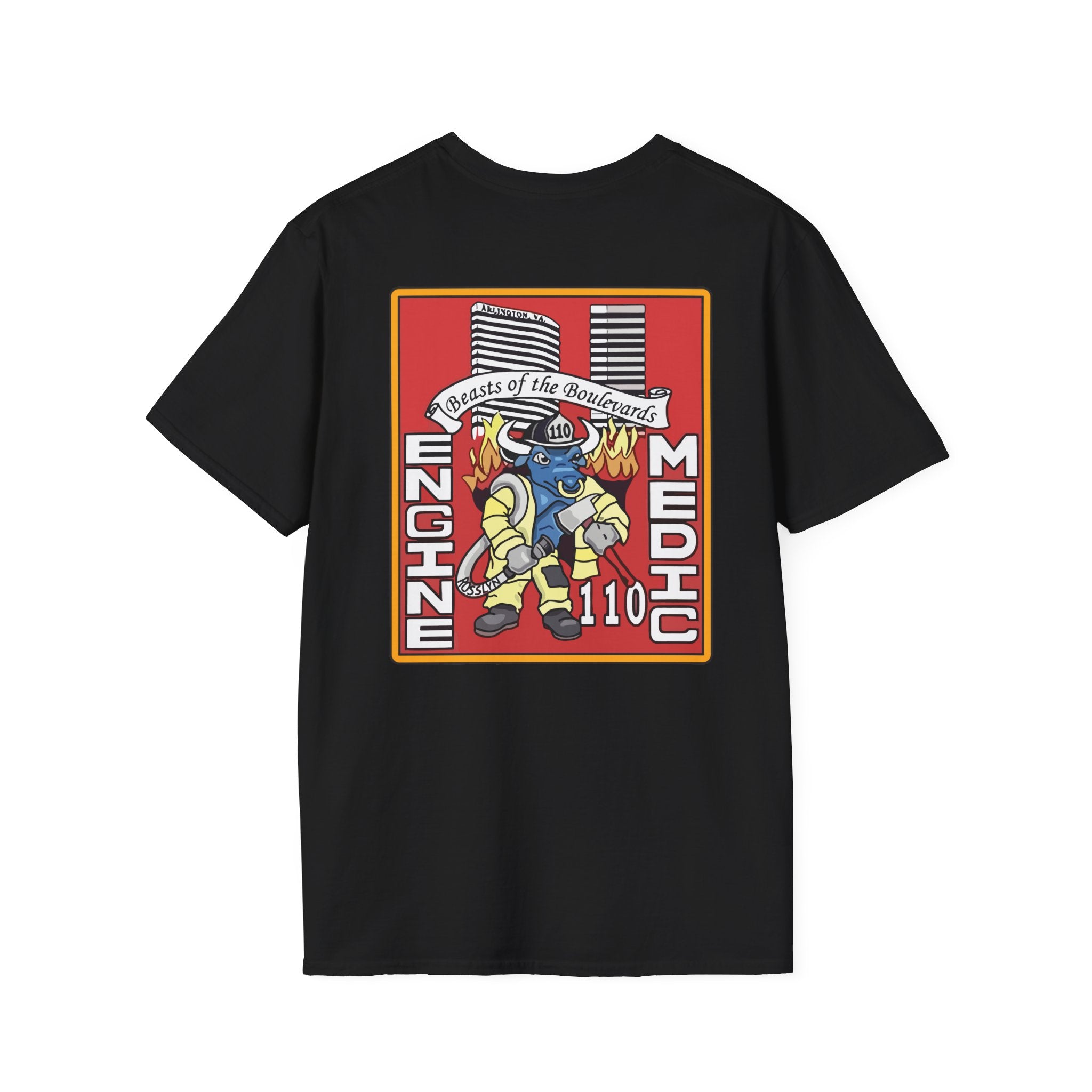 Arlington Station 10 Beast of Blvd (version 2) - Gildan Soft Cotton Softstyle T-Shirt