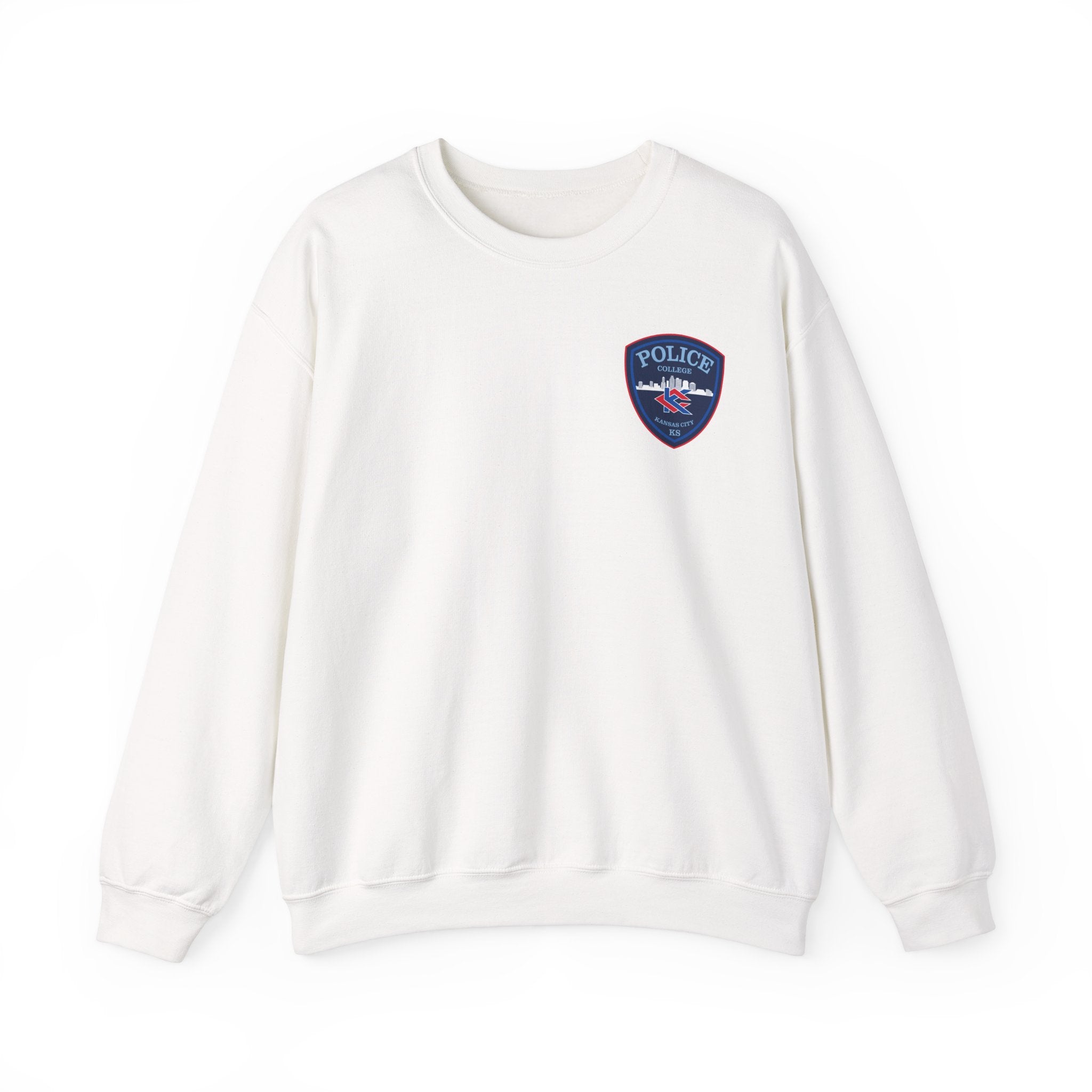 Kansas City College Police Blue Patch - Unisex Heavy Blend™ Crewneck Sweatshirt