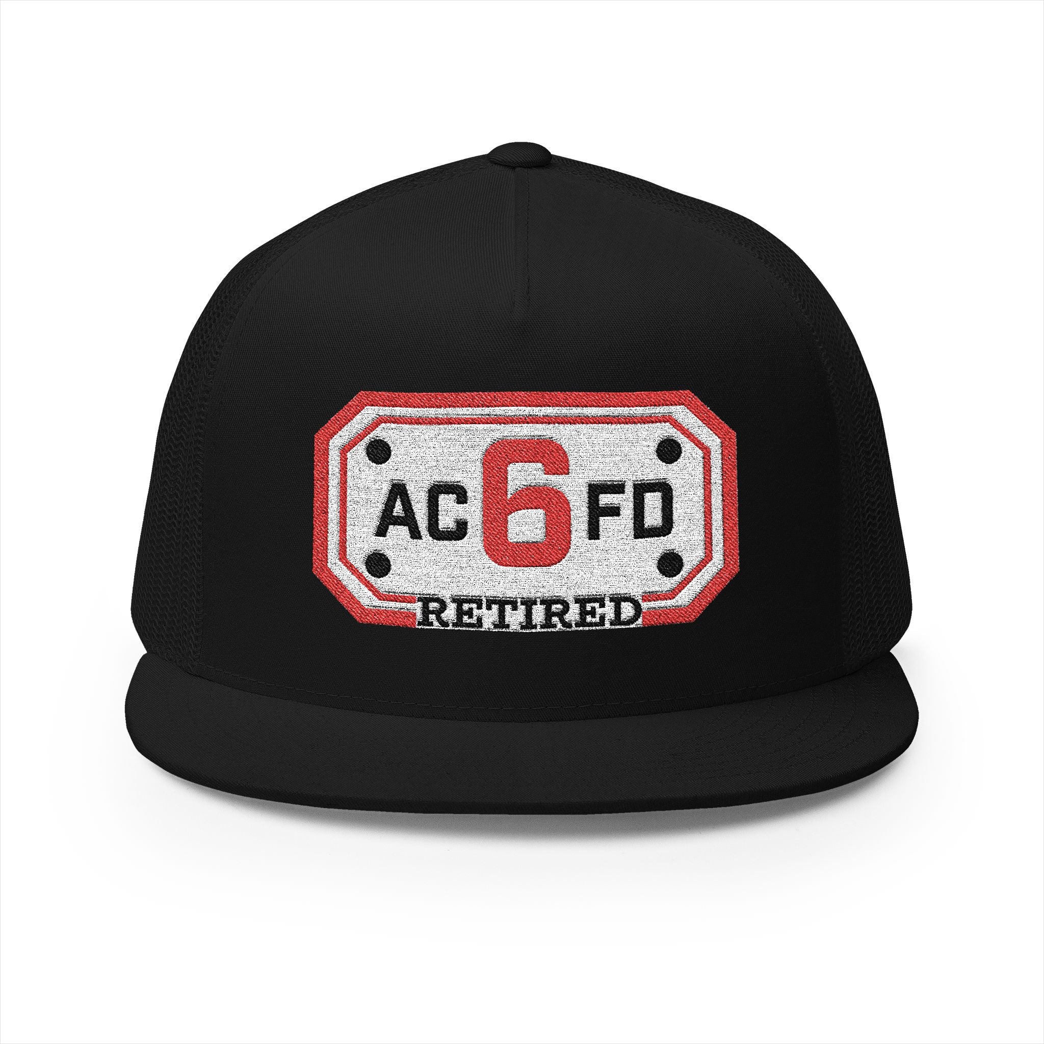 Retired Arlington Engine 6 - 5 Panel Trucker Cap (Embroidery)