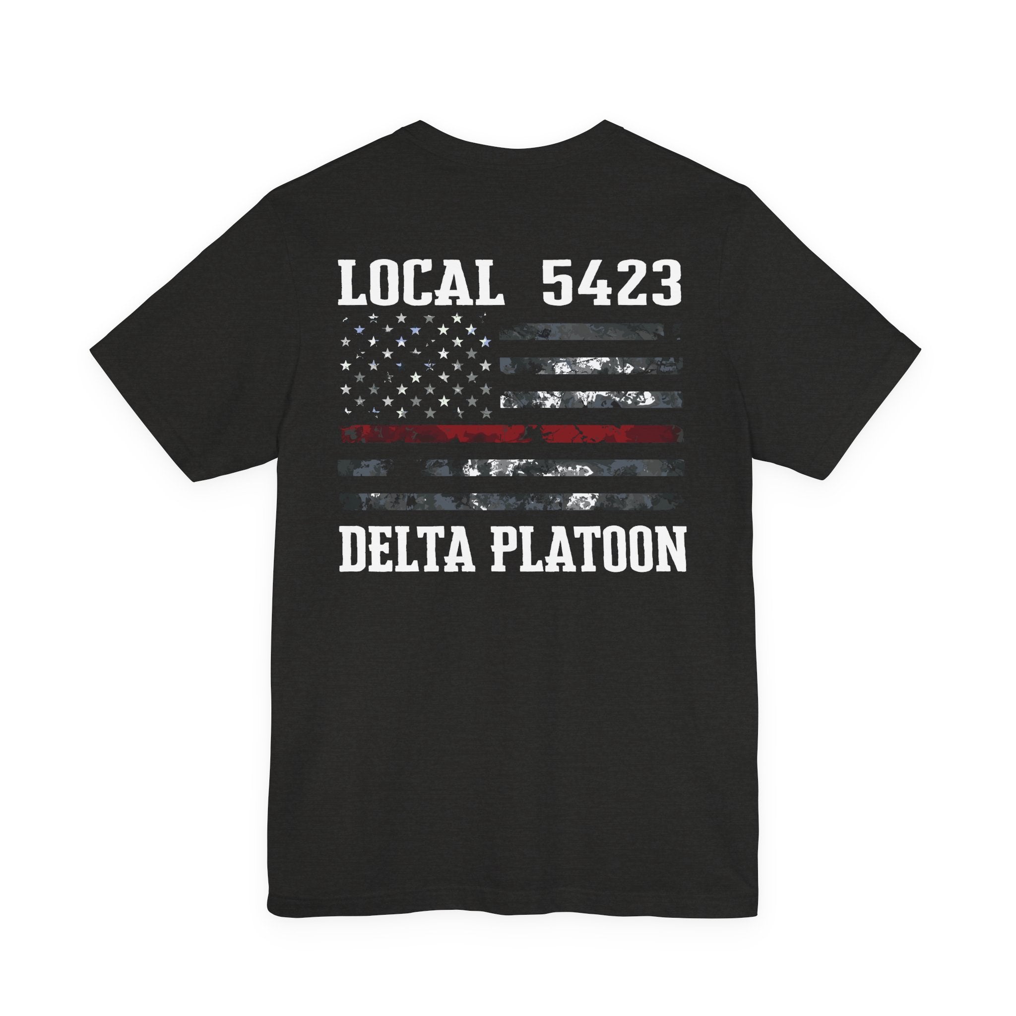 Manheim Township Local Delta Platoon Local white - Bella+Canvas Soft Unisex Tee