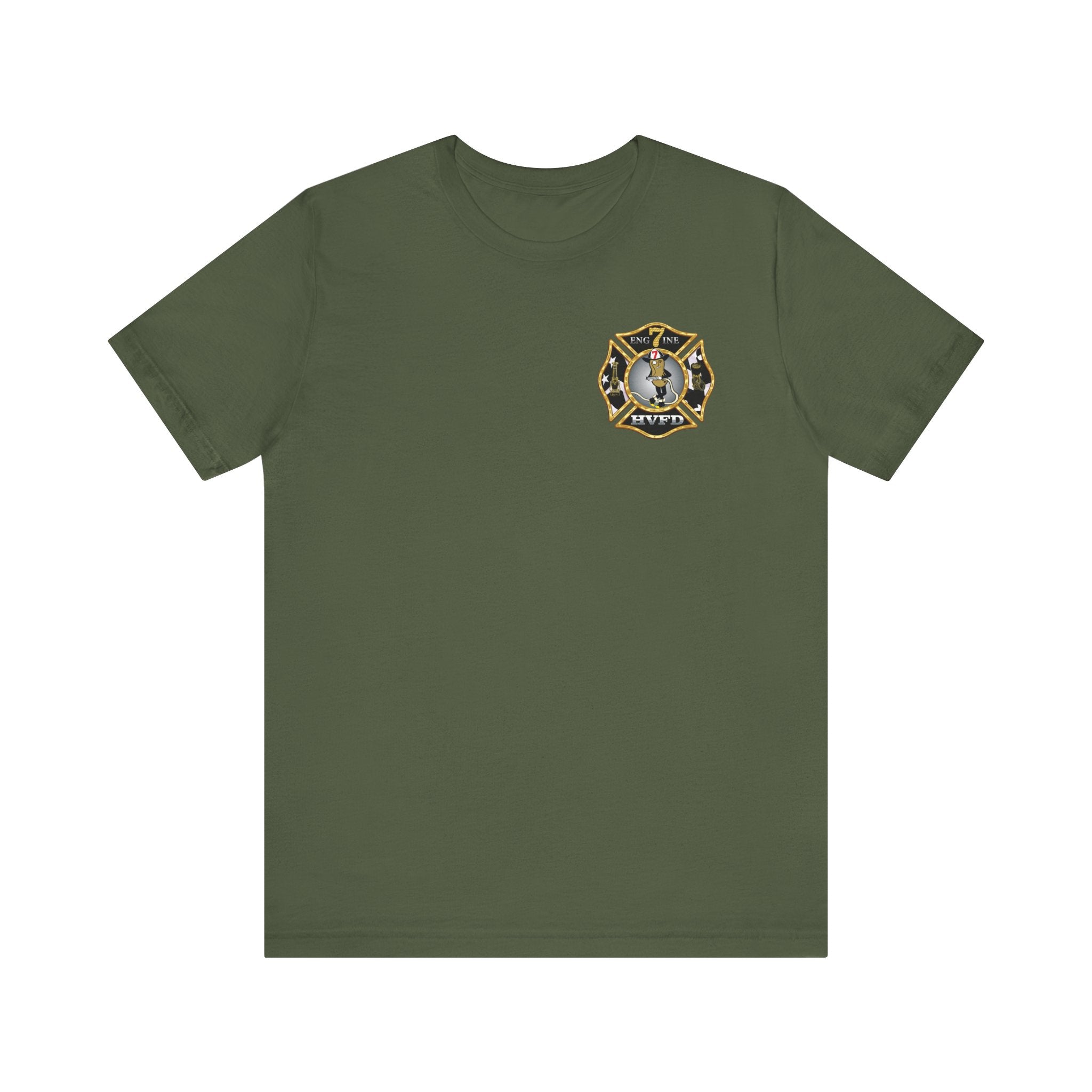 Hollywood MD Vol Fire Eng7ine - Bella+Canvas Soft Unisex Tee