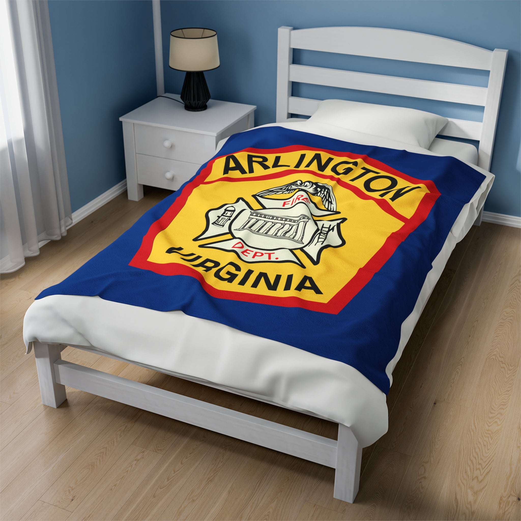 Old Arlington Patch - Velveteen Plush Blanket