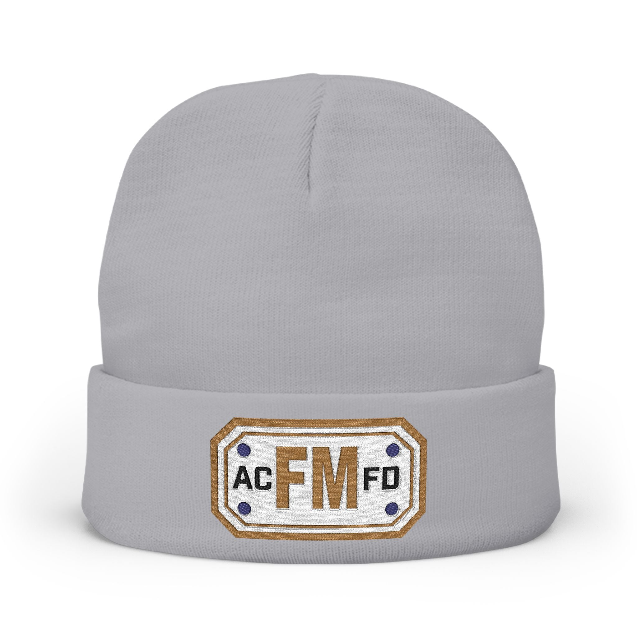 Arlington Fire Marshal Gold - Knit Beanie (Embroidery)