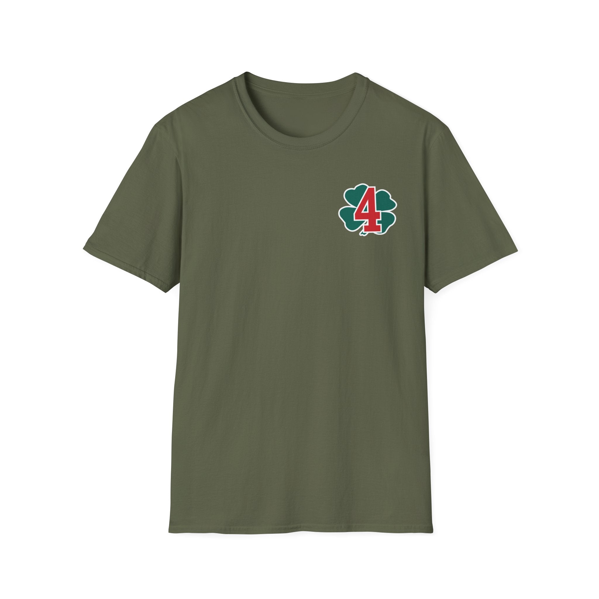 Station 4 Clover front / acfd clover back - Gildan Soft Cotton Softstyle T-Shirt