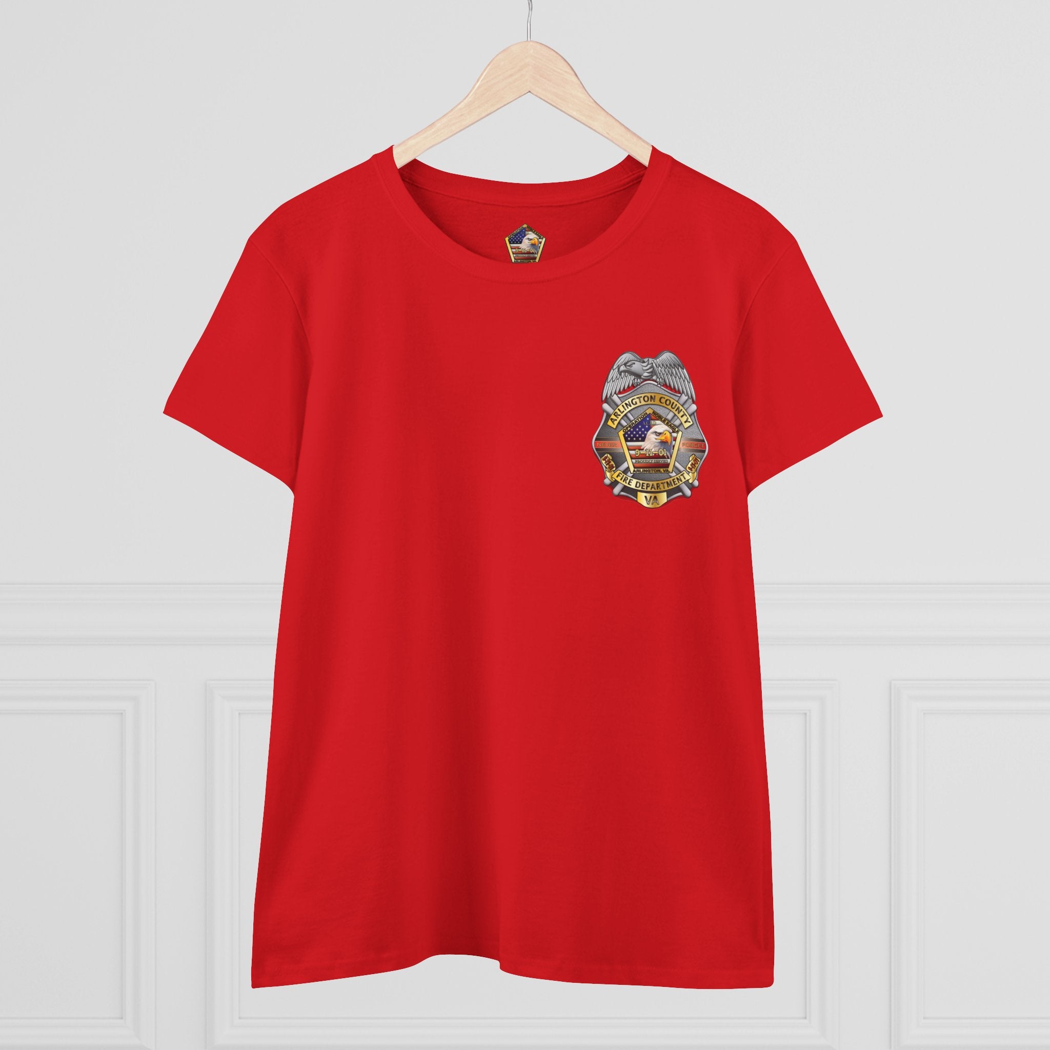 Arlington Badge / Operation Noble Eagle - Gildan Women's Midweight Cotton Tee