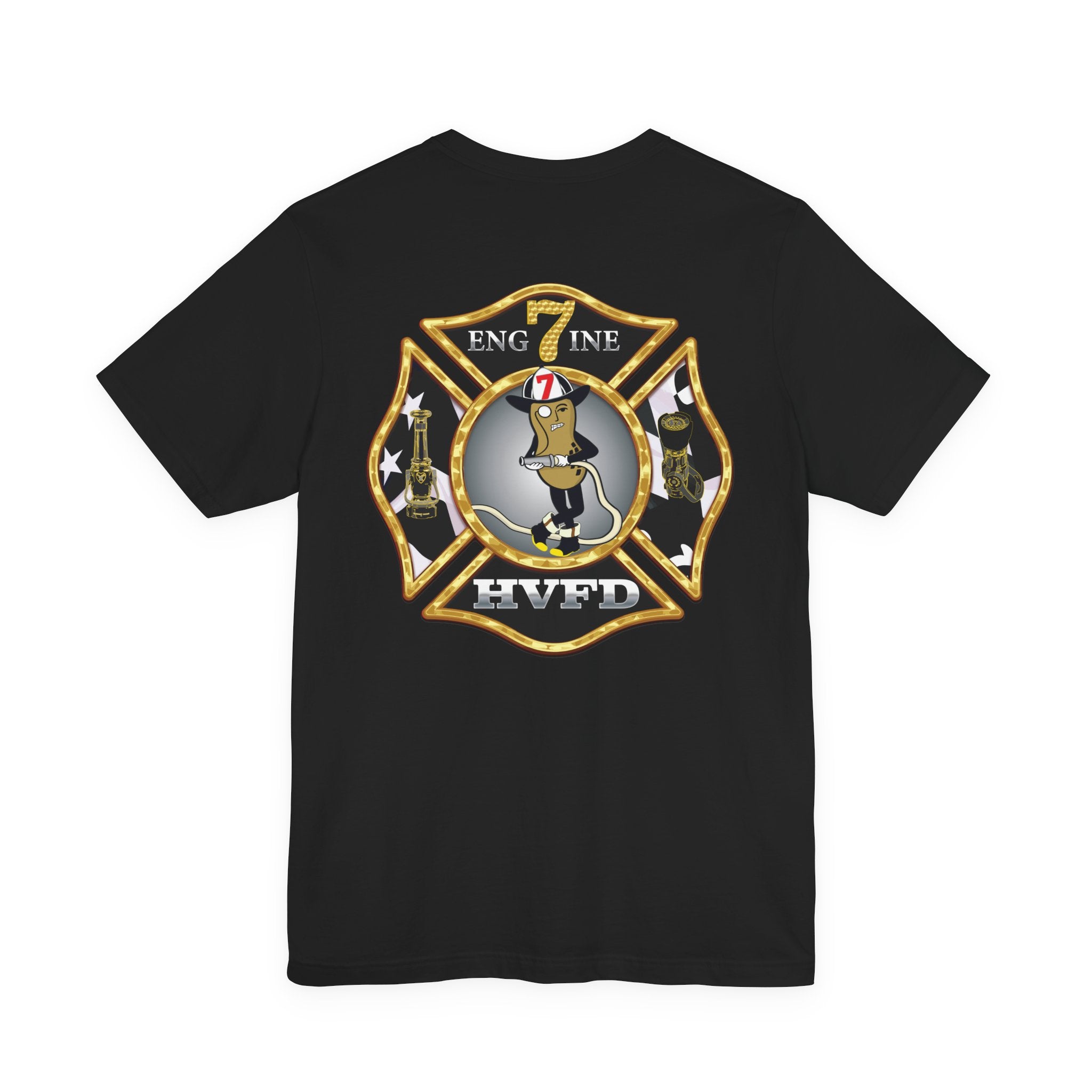 Hollywood MD Vol Fire Eng7ine - Bella+Canvas Soft Unisex Tee