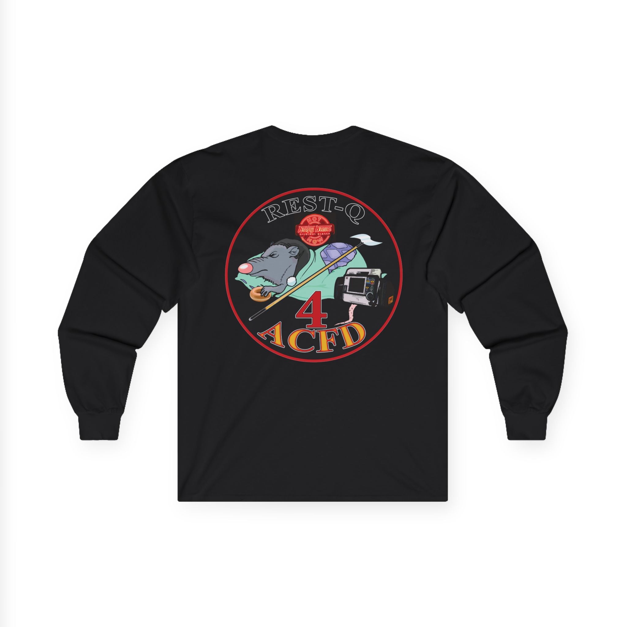 ACFD 4 Old School Rest-Q Shirt  - Unisex Ultra Cotton Long Sleeve Tee