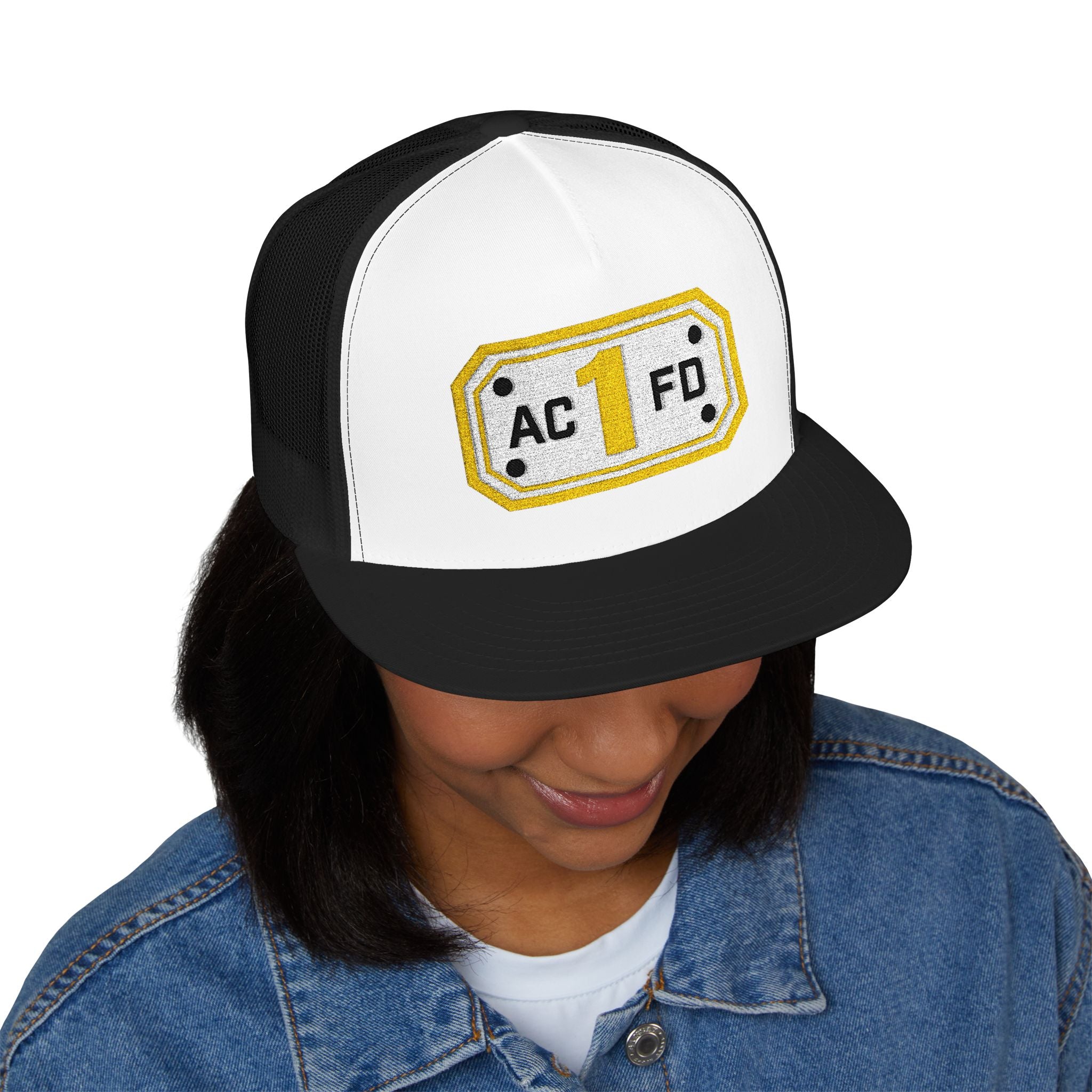 Arlington Medic 1 (requested different style hat) - 5 Panel Trucker Cap (Embroidery)