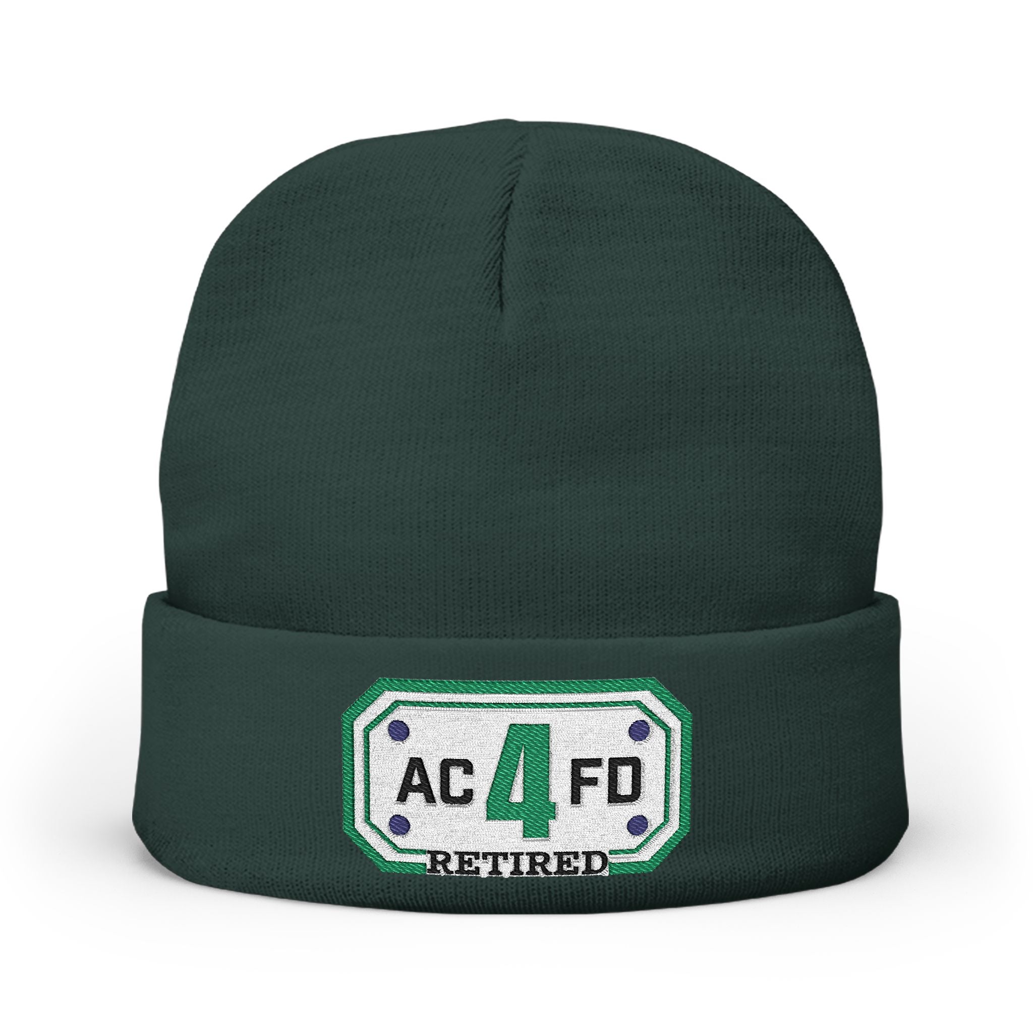 Retired Arlington Tower 4 - Knit Beanie (Embroidery)