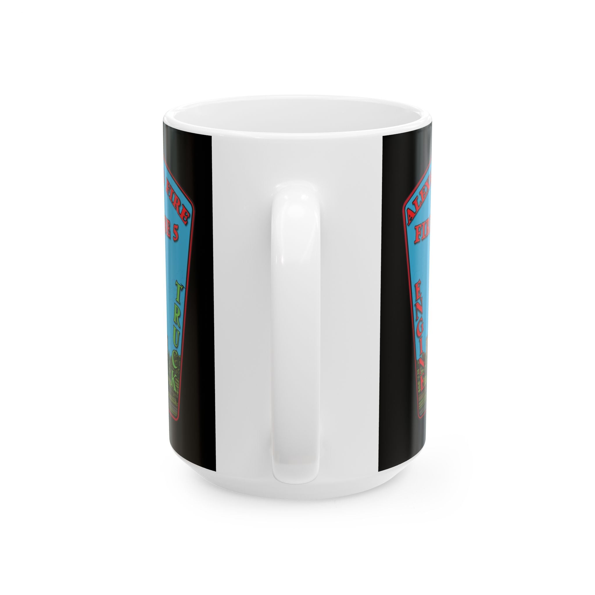 Alexandria Fire Station 5  - Black Mug, (11oz, 15oz)