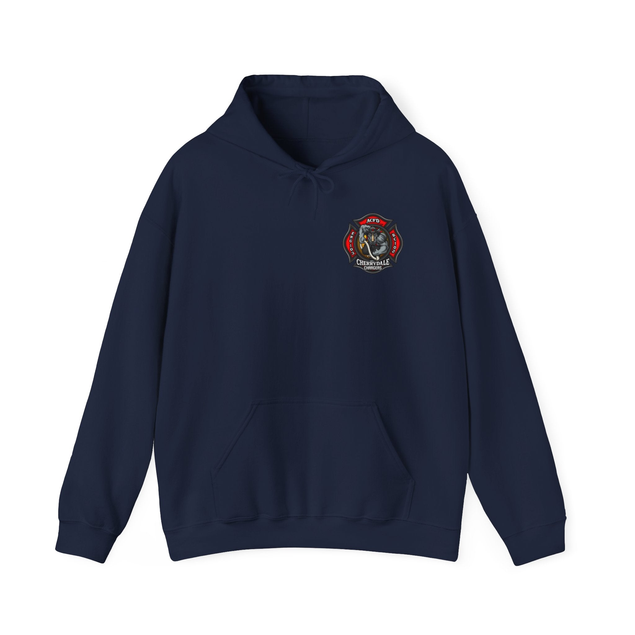 Arlington Station 3 Rhino Front/Back - Gildan Heavy Blend™ Hooded Sweatshirt