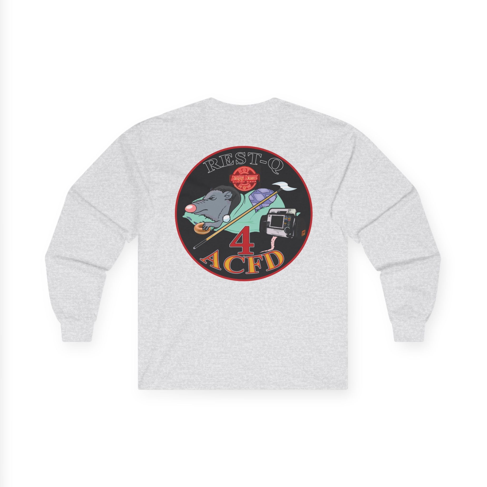 ACFD 4 Old School Rest-Q Shirt - Unisex Ultra Cotton Long Sleeve Tee