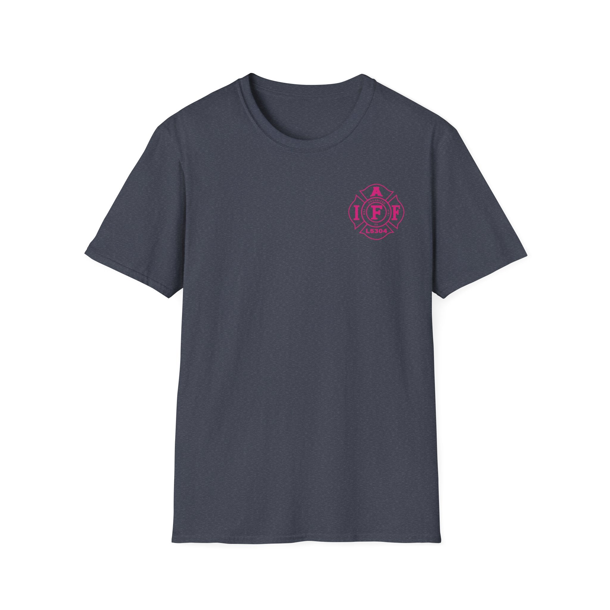 Clarke County Fire Breast Cancer (Portion of Proceeds go to Local 5304) - Gildan Soft Cotton Softstyle T-Shirt