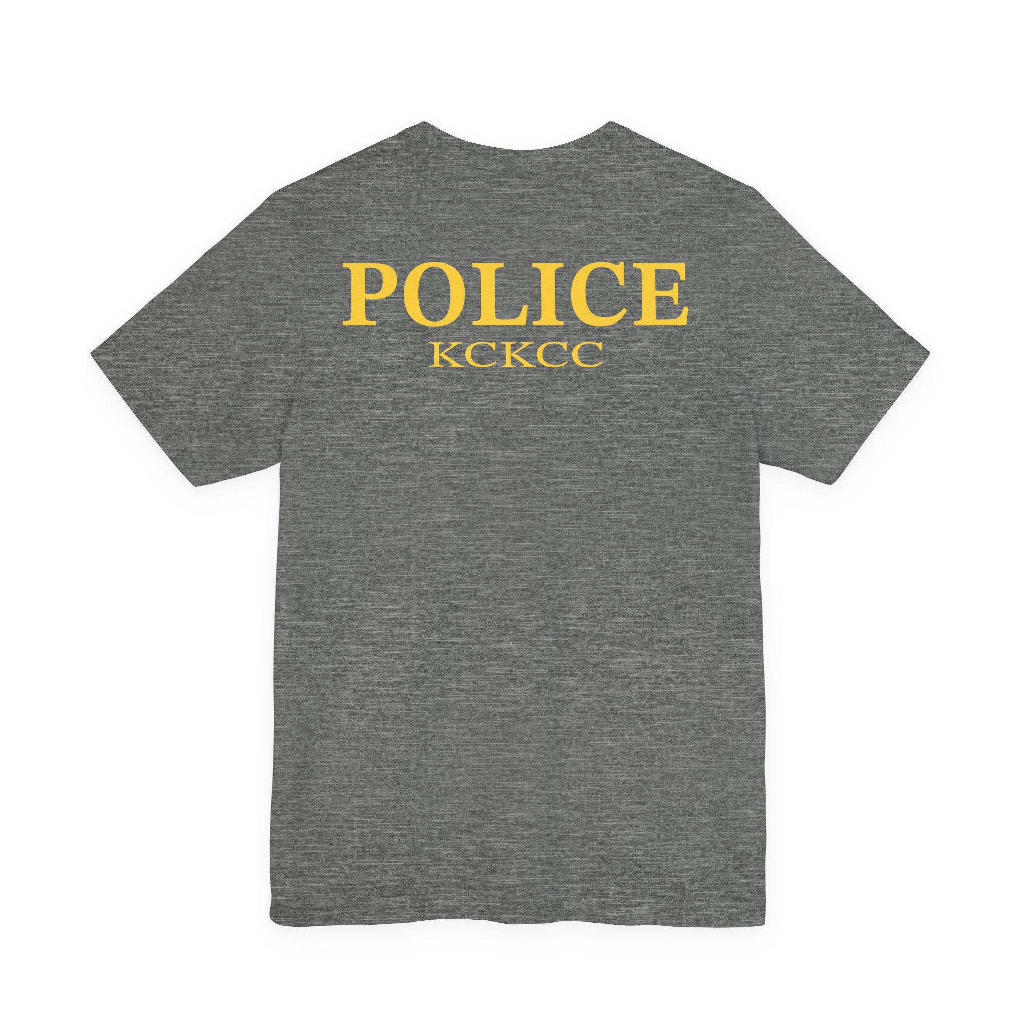 KCKCC Police Patch Black & White - Unisex Jersey Short Sleeve Tee