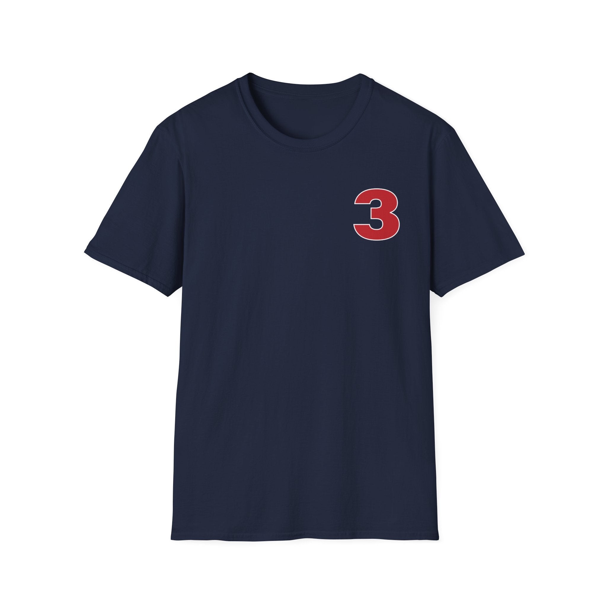 Station 3 front / Rhino back Logo - Gildan Soft Cotton Softstyle T-Shirt