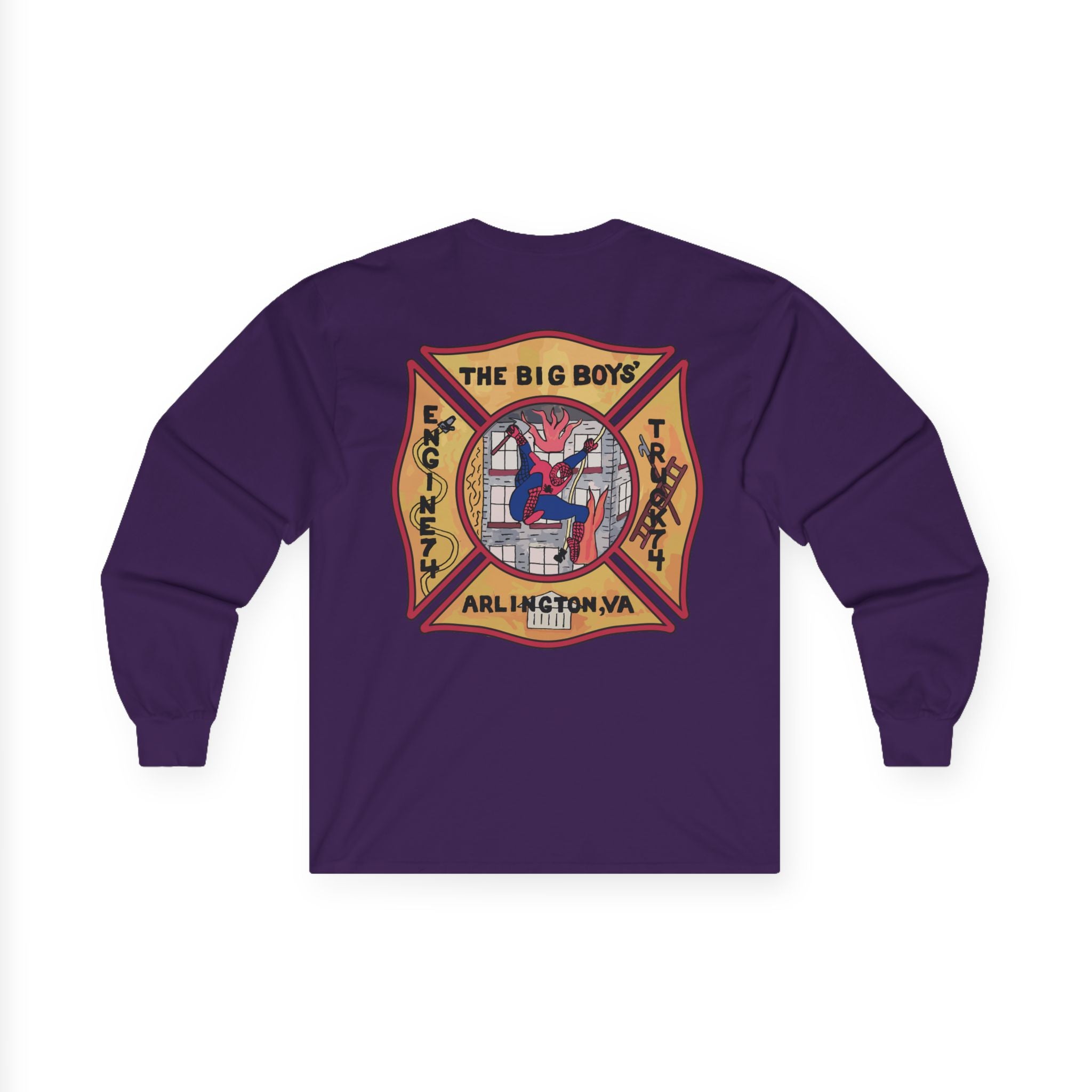 ACFD Truck 74 Old School Spider Shirt  - Unisex Ultra Cotton Long Sleeve Tee