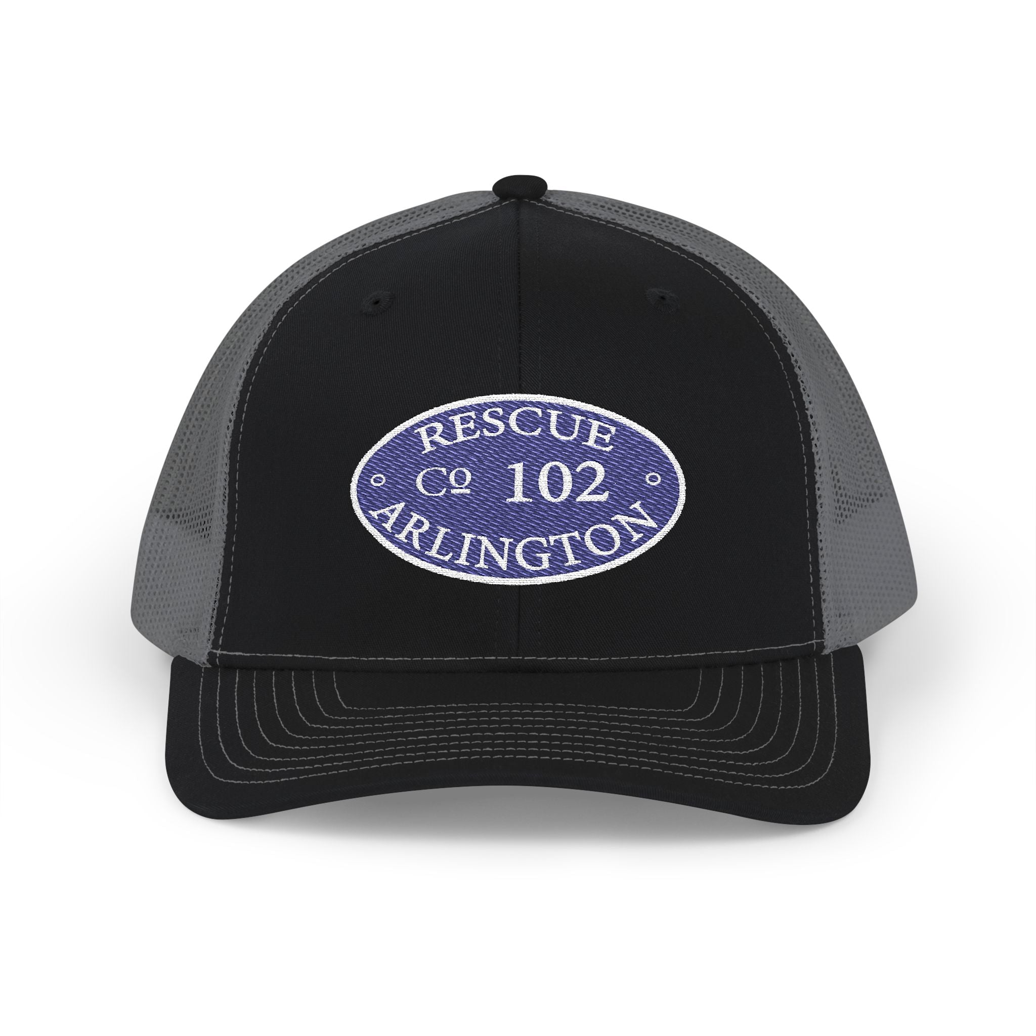 Arlington Rescue 2 Circle Patch - (Richardson 112 Style Hat) Snapback Trucker
