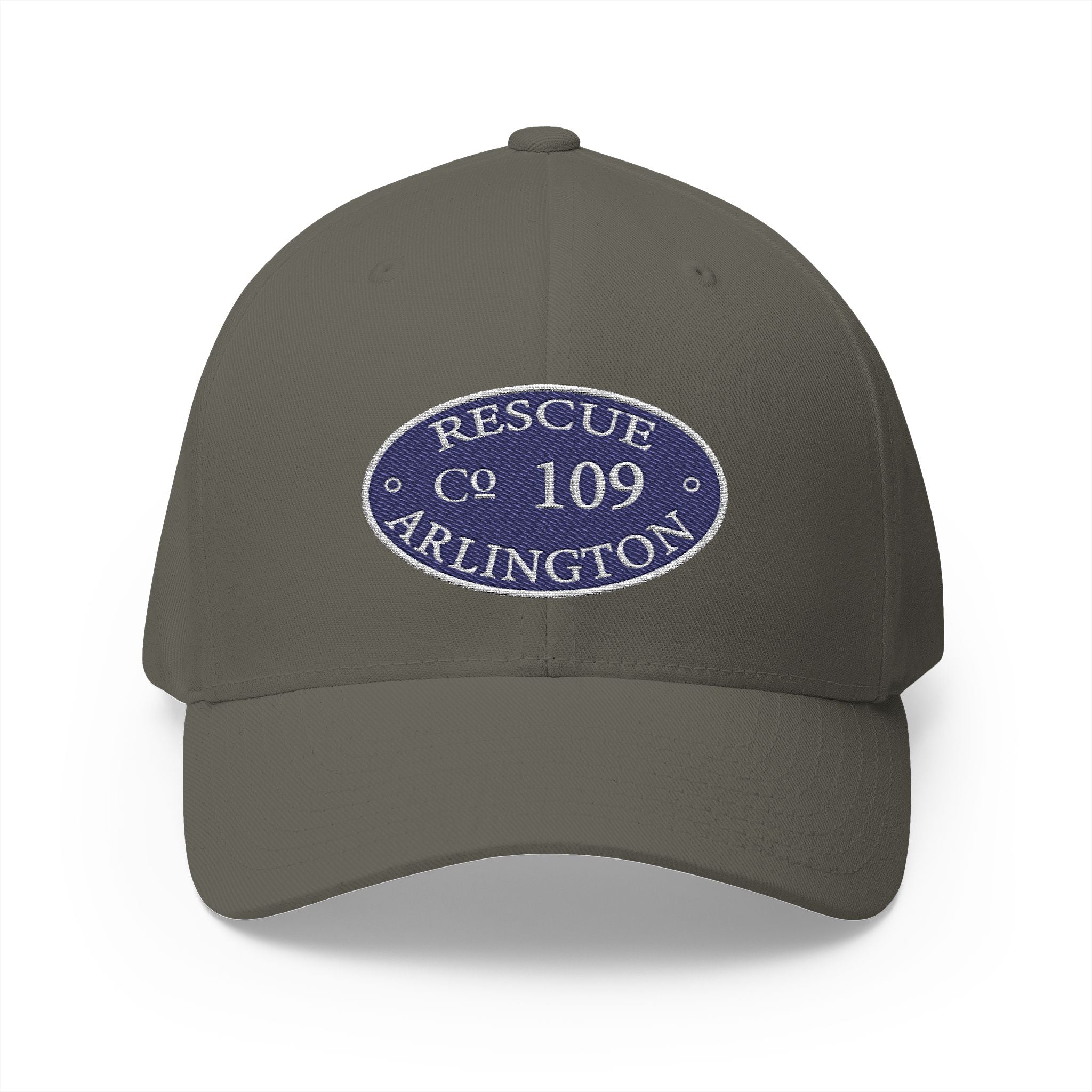 Arlington Rescue 9 Circle Patch - FLEXFIT Closed-Back Structured Cap (Embroidery)