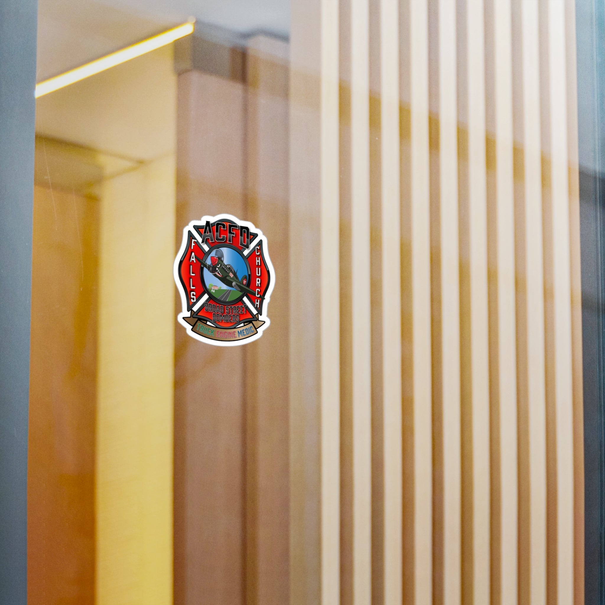 Kiss-Cut Vinyl Decals - Arlington Station 6 Broad Street Bombers