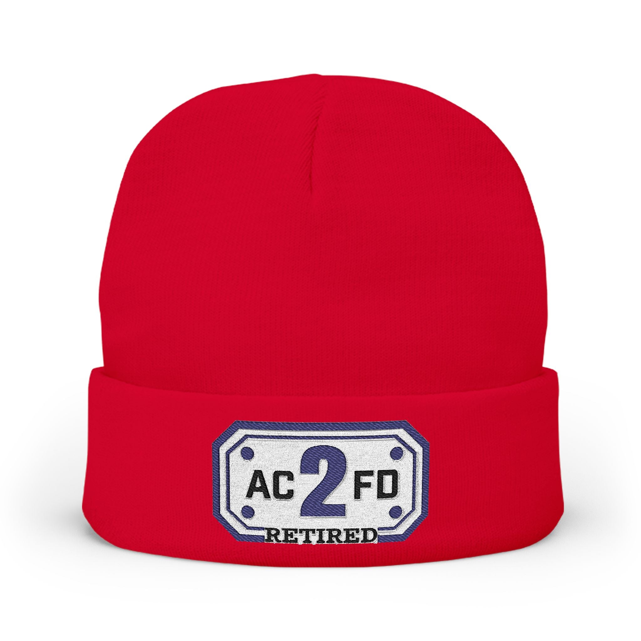 Retired Arlington Rescue 2 - Knit Beanie (Embroidery)
