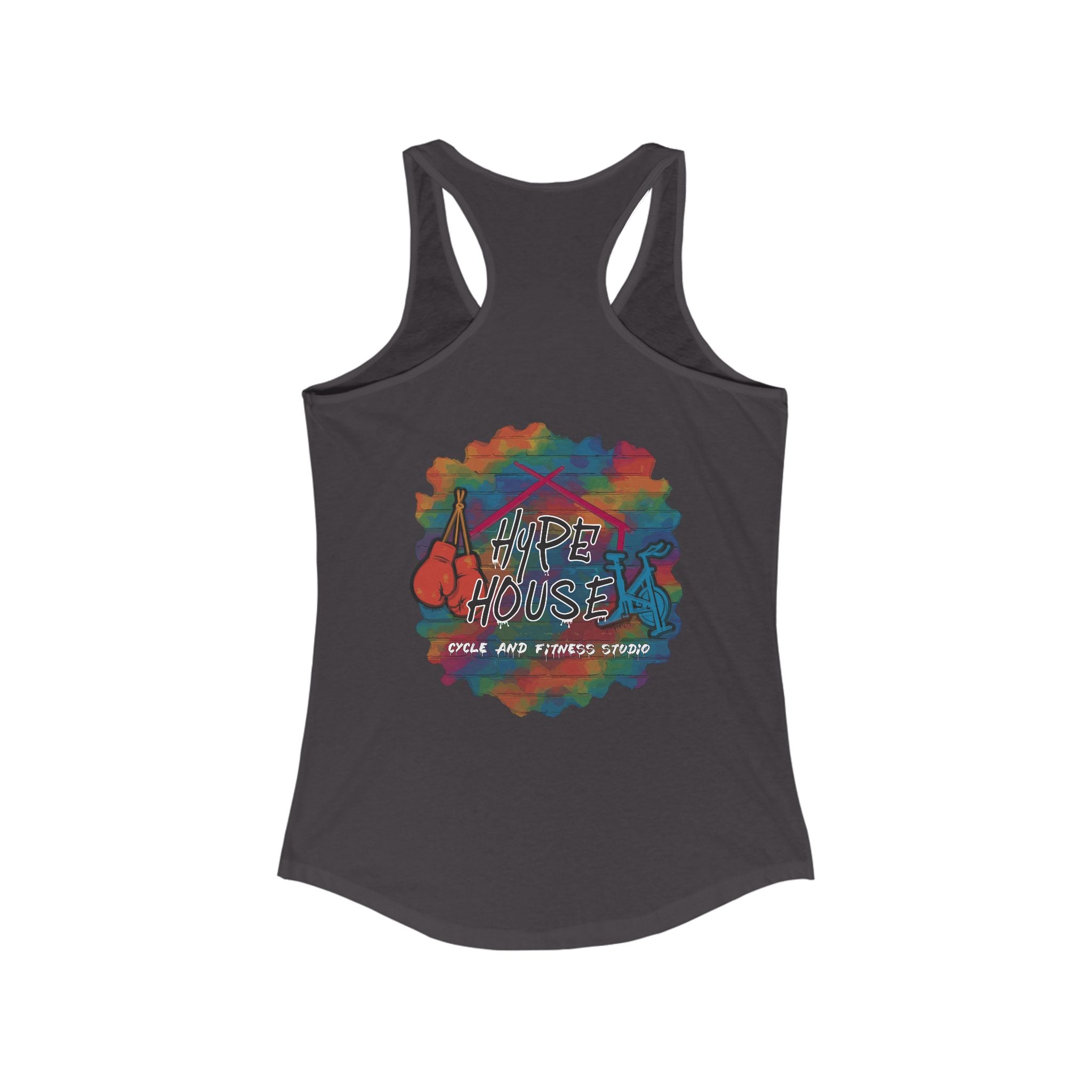 HH Cycle Colorful Logo Dark Colors - Women's Ideal Racerback Tank