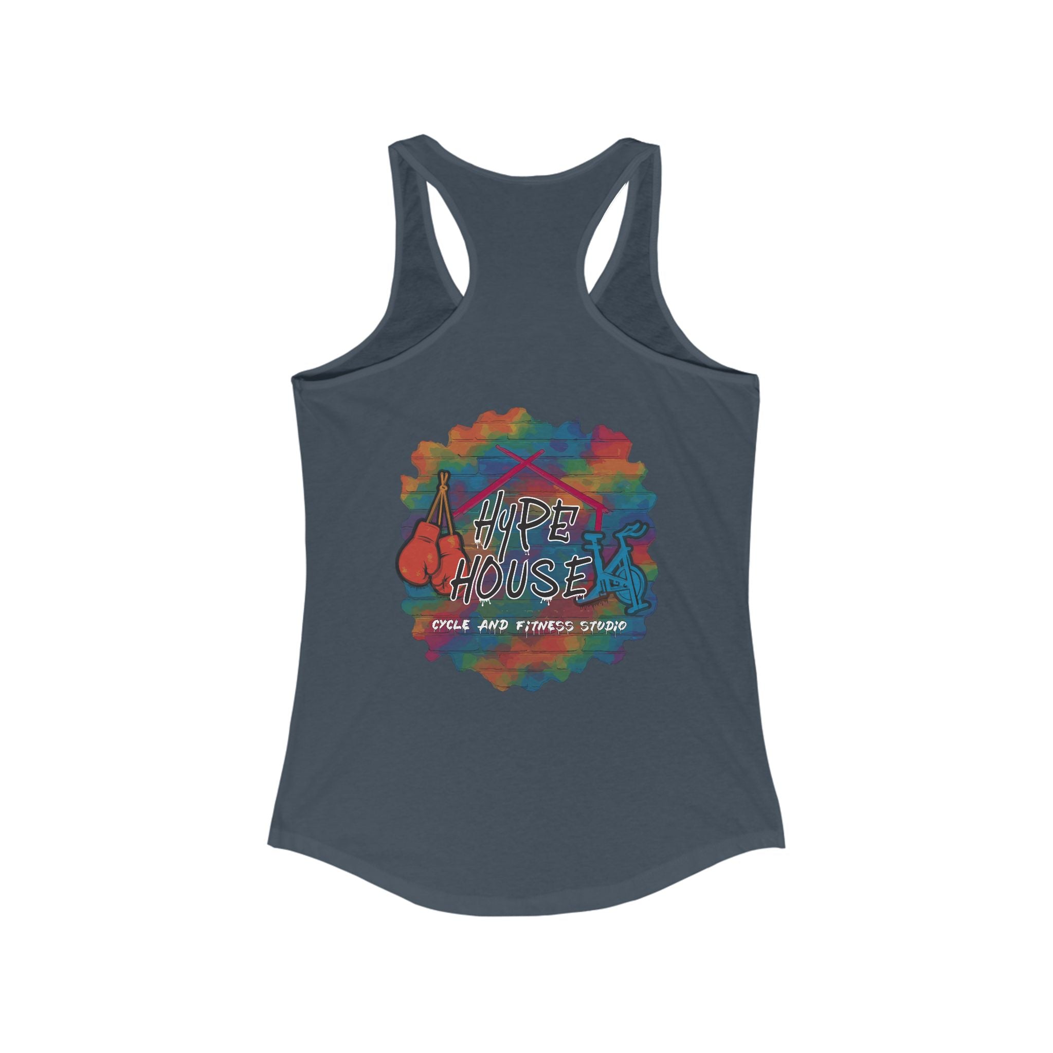 HH Cycle Colorful Logo Dark Colors - Women's Ideal Racerback Tank
