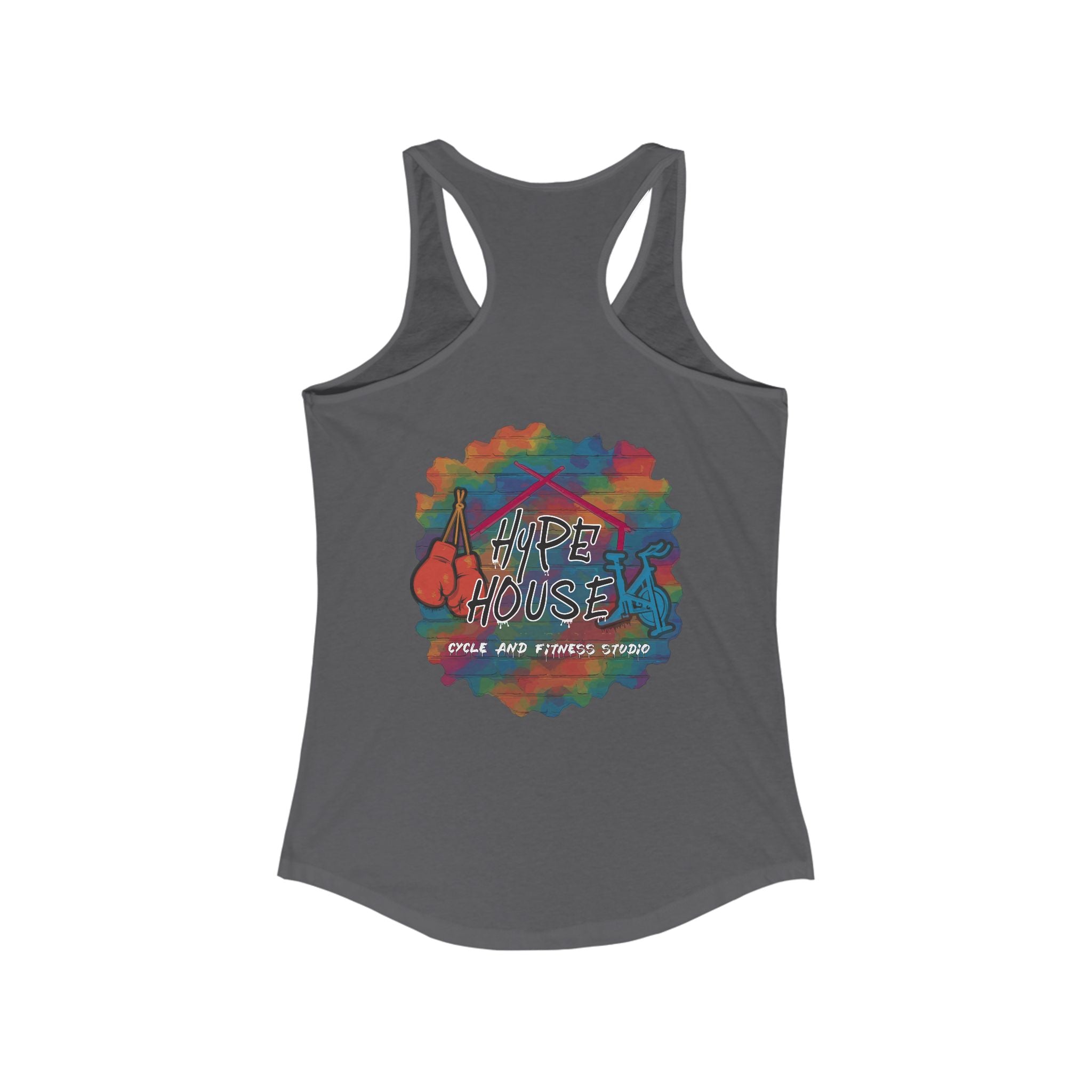 HH Cycle Colorful Logo Dark Colors - Women's Ideal Racerback Tank