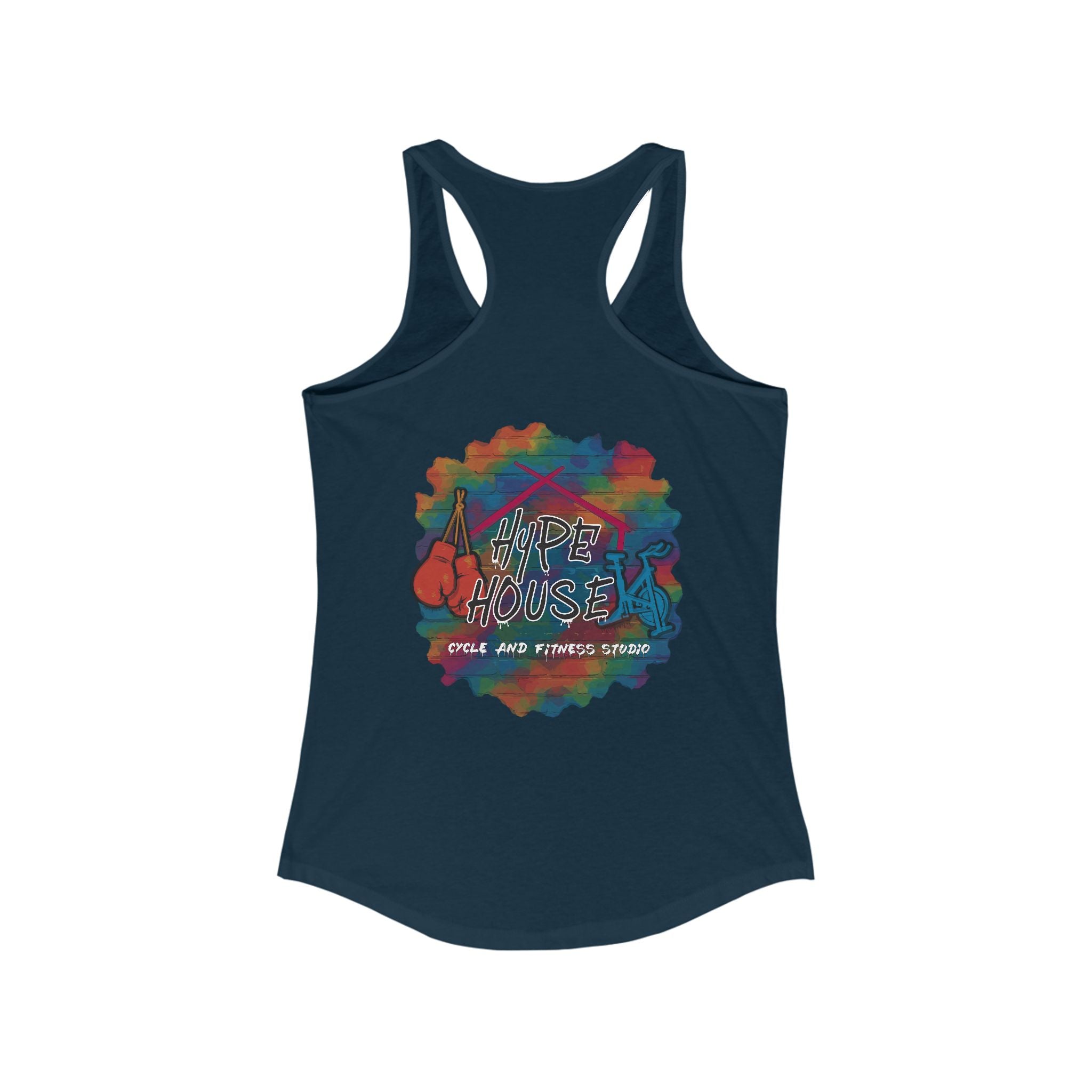 HH Cycle Colorful Logo Dark Colors - Women's Ideal Racerback Tank