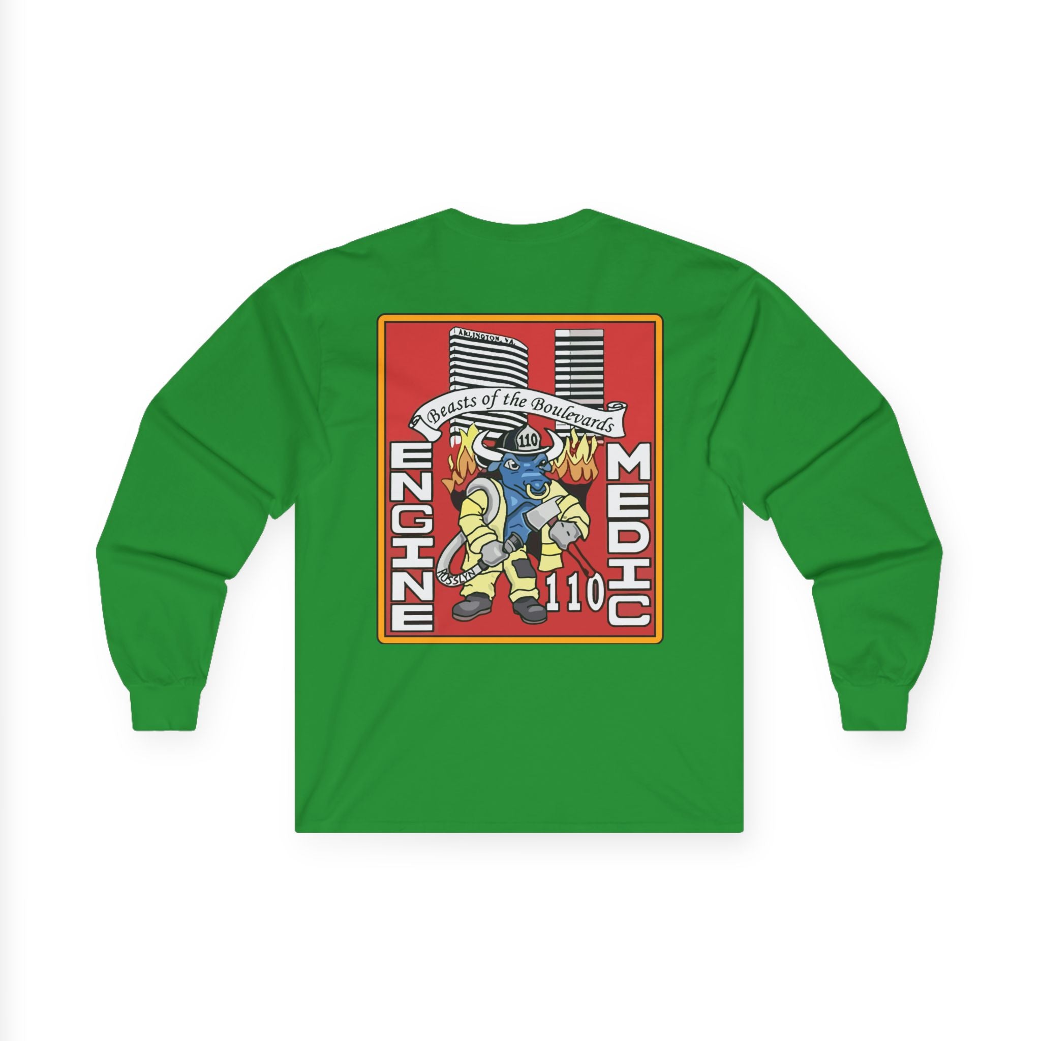 Arlington Station 10 Beast of Blvd (version 2) - Unisex Ultra Cotton Gildan Long Sleeve Tee