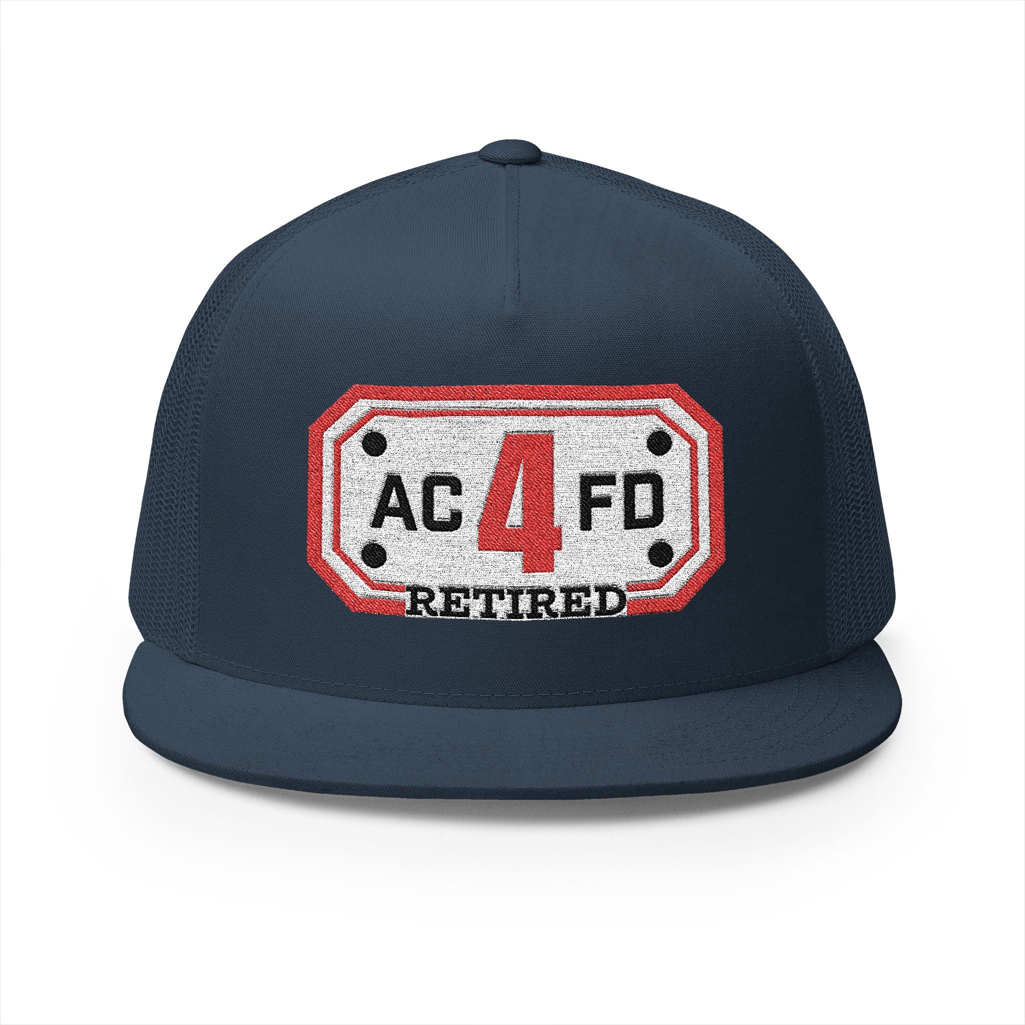 Retired Arlington Engine 4 - 5 Panel Trucker Cap (Embroidery)