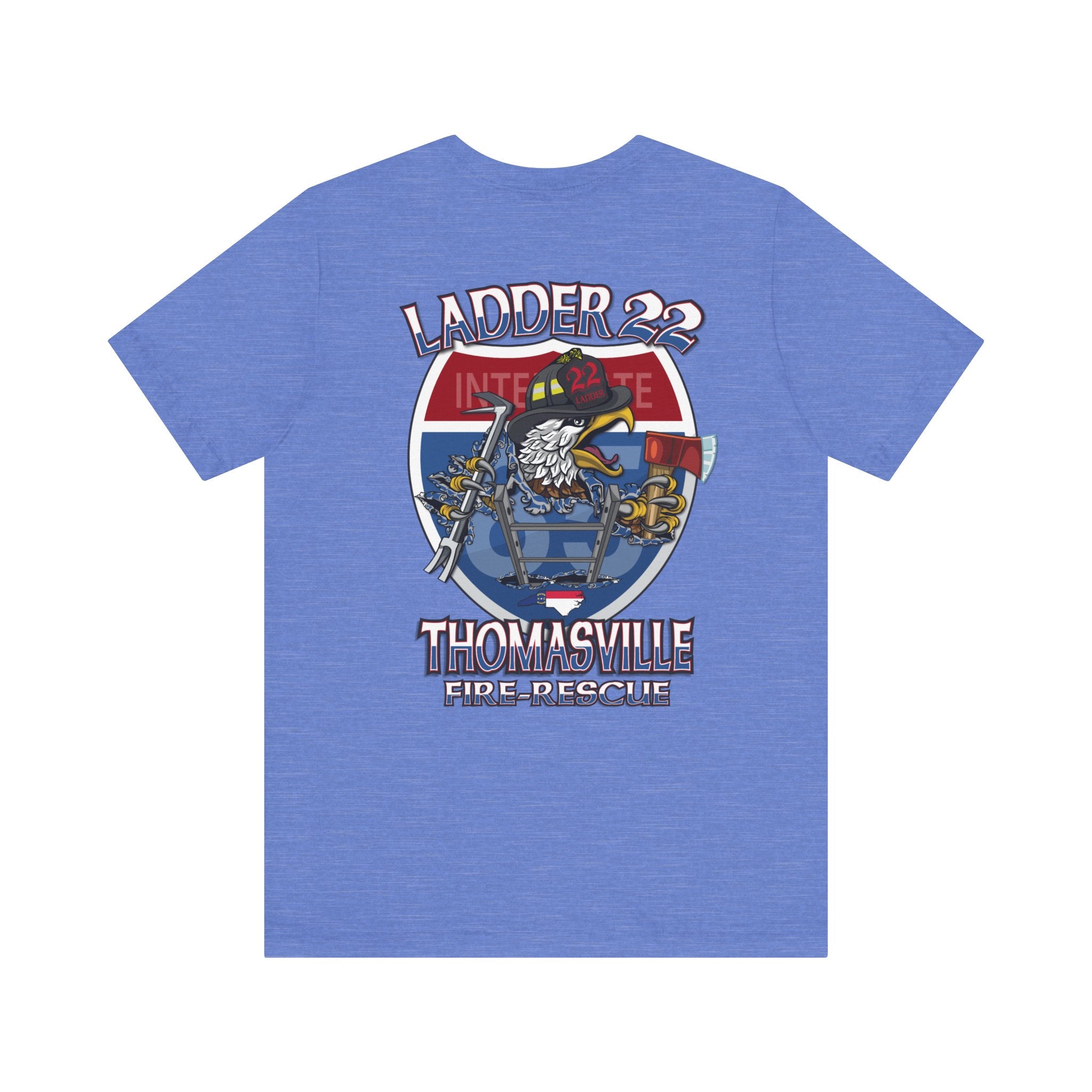 Thomasville Fire NC Ladder 22 - Bella+Canvas Soft Unisex Tee