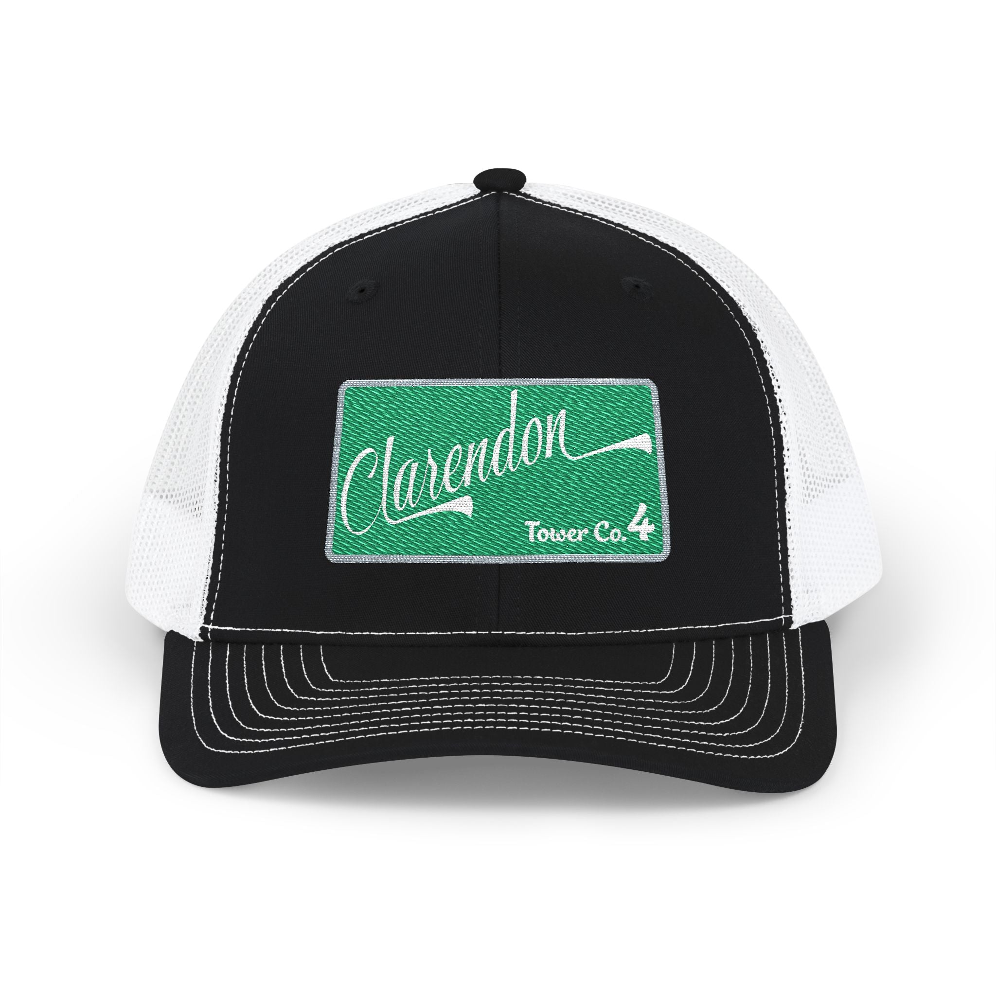 Clarendon Tower co 4 - Snapback Trucker (Richardson 112 Style Hat)