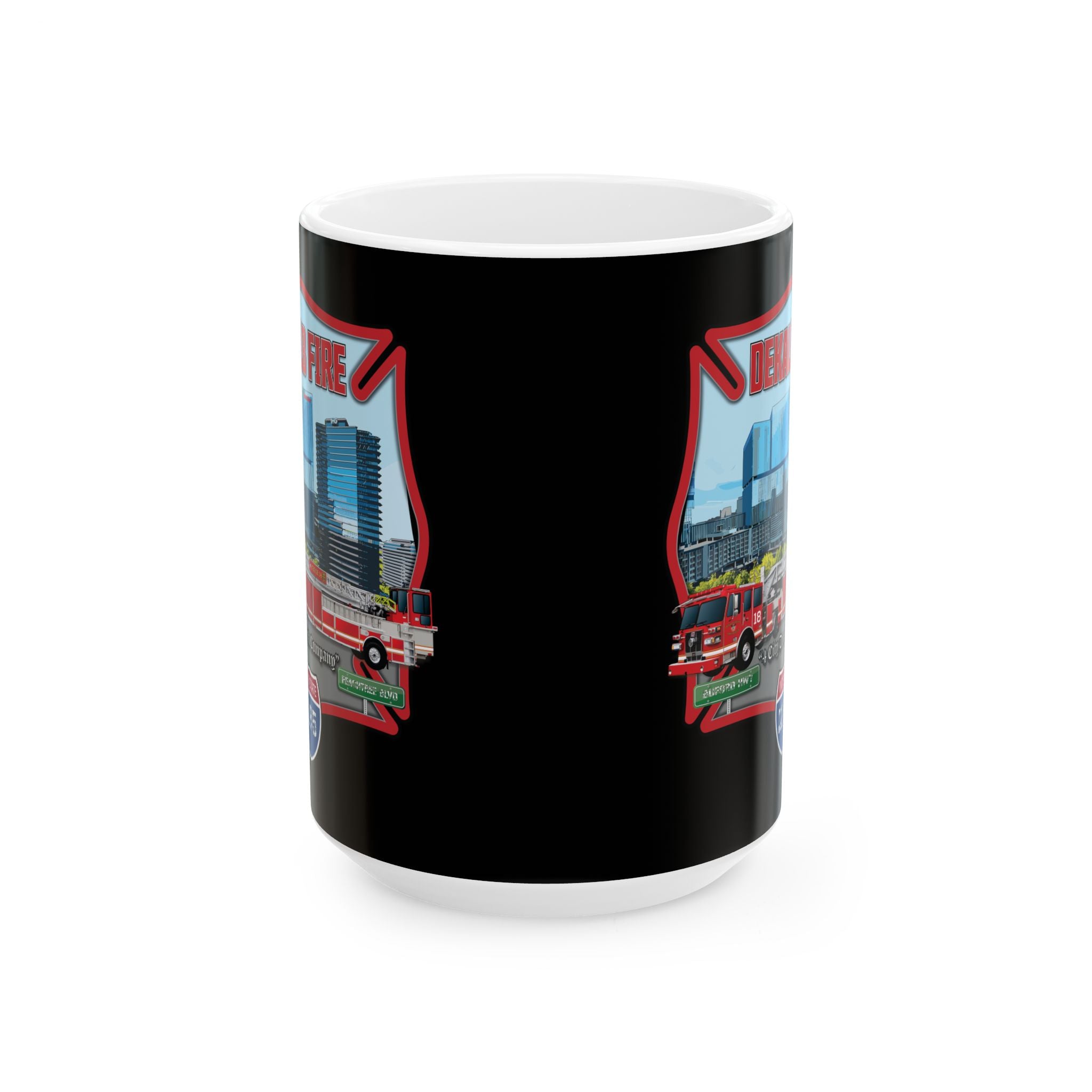 Dekalb County Fire Tiller 18 Mug, (11oz, 15oz)