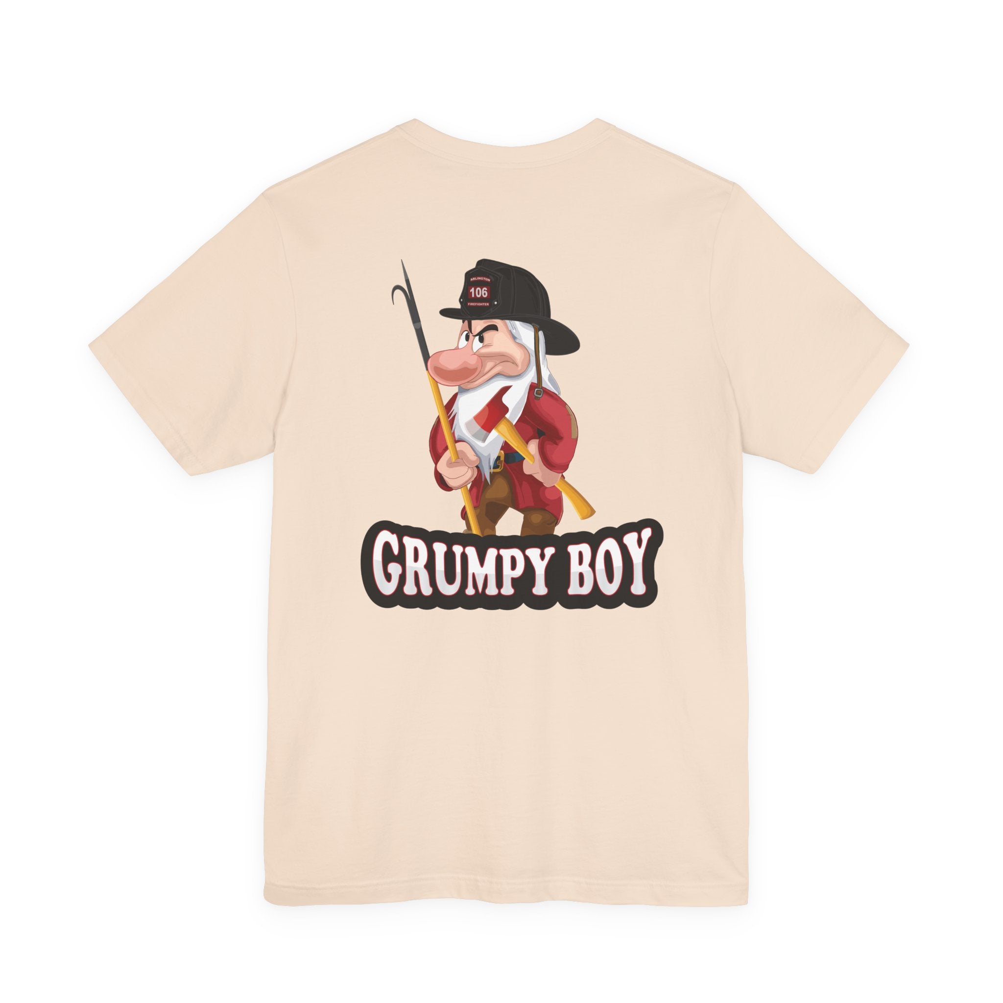 Grumpy Boy Firefighter - Heavy Cotton Unisex Tee -