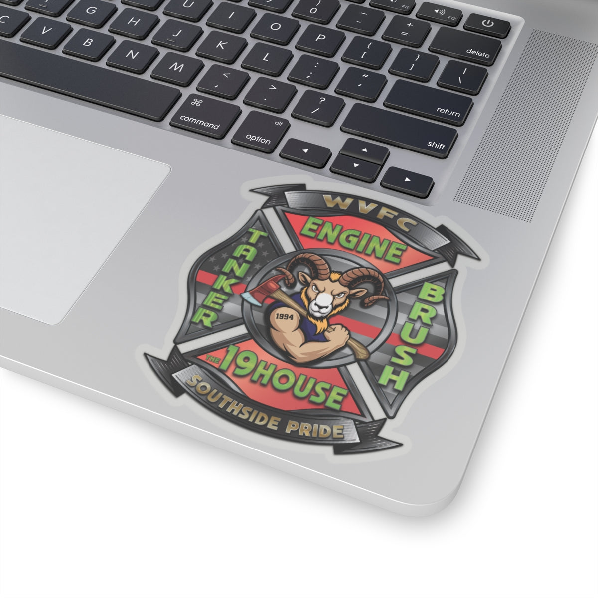 WVFC Goat Logo 2 - Kiss-Cut Stickers