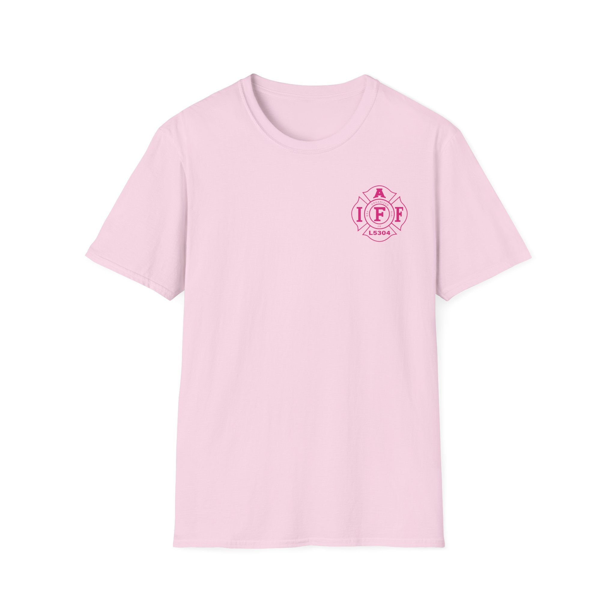 Clarke County Fire Breast Cancer (Portion of Proceeds go to Local 5304) - Gildan Soft Cotton Softstyle T-Shirt