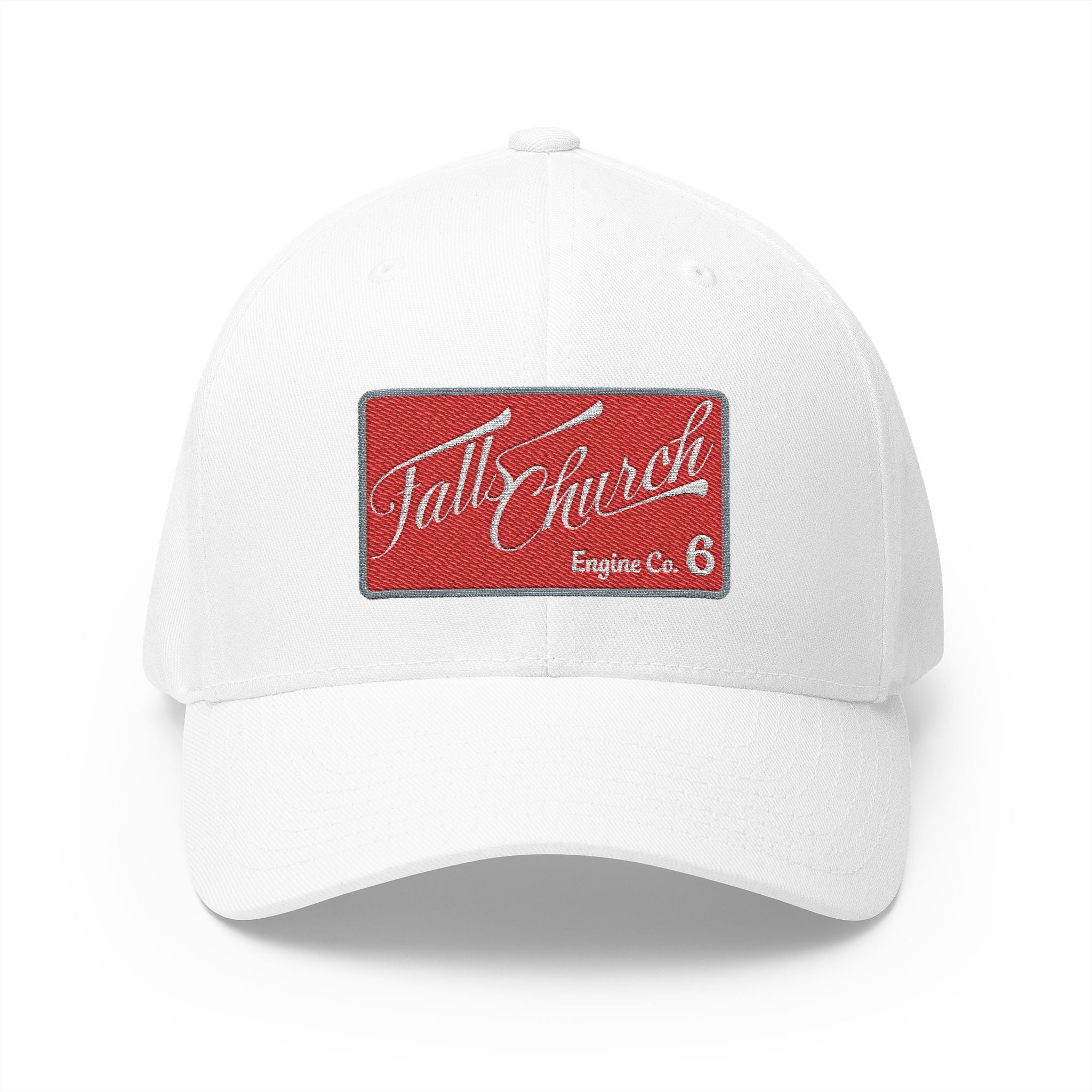 Arlington Falls Church Engine 6 - FLEXFIT Closed-Back Structured Cap (Embroidery)