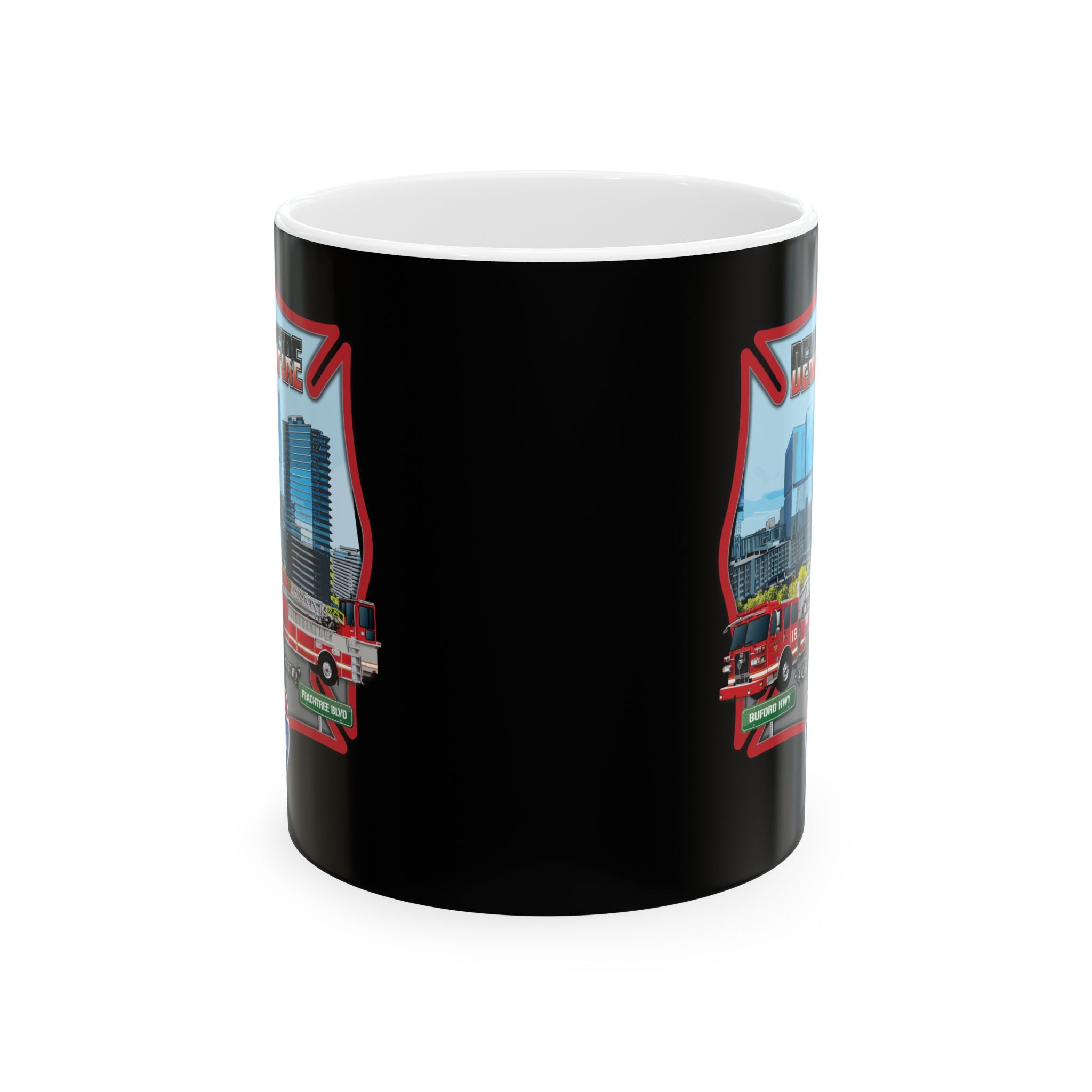Dekalb County Fire Tiller 18 Mug, (11oz, 15oz)