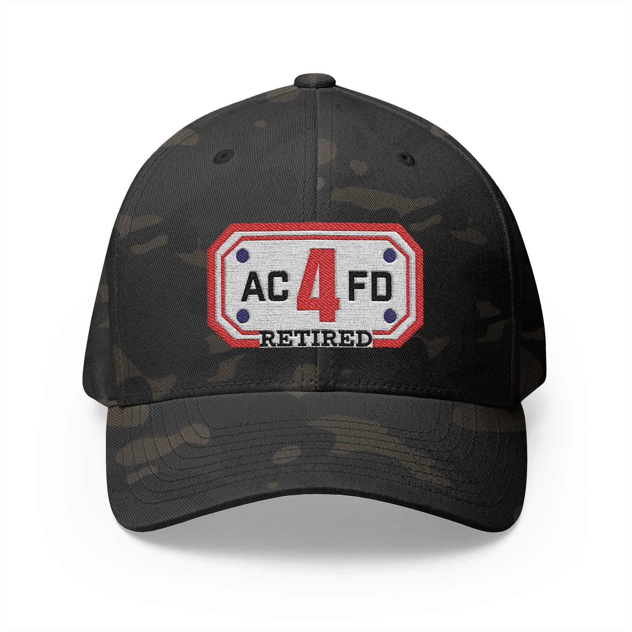 Retired Arlington Engine 4 - FLEXFIT Closed-Back Structured Cap (Embroidery)